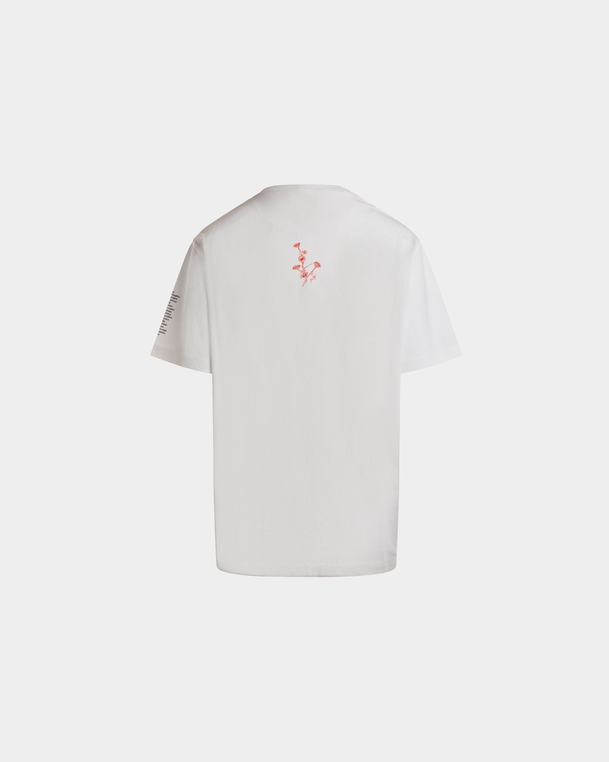 Bally Global - T-Shirt with a Bally Collage Print in White Cotton - White