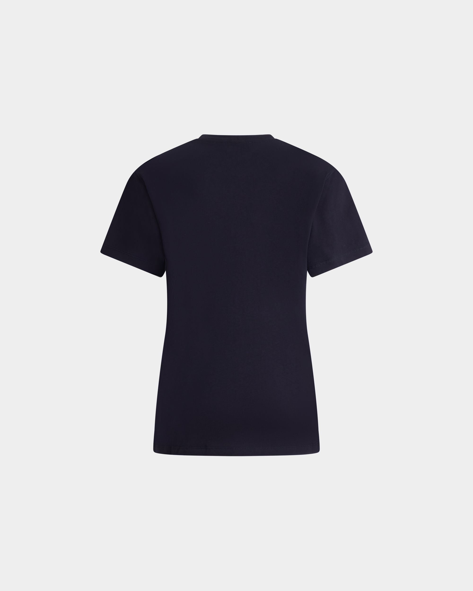 Bally Global - T-Shirt En Coton Navy Blue Avec Ballyrina - Bleu