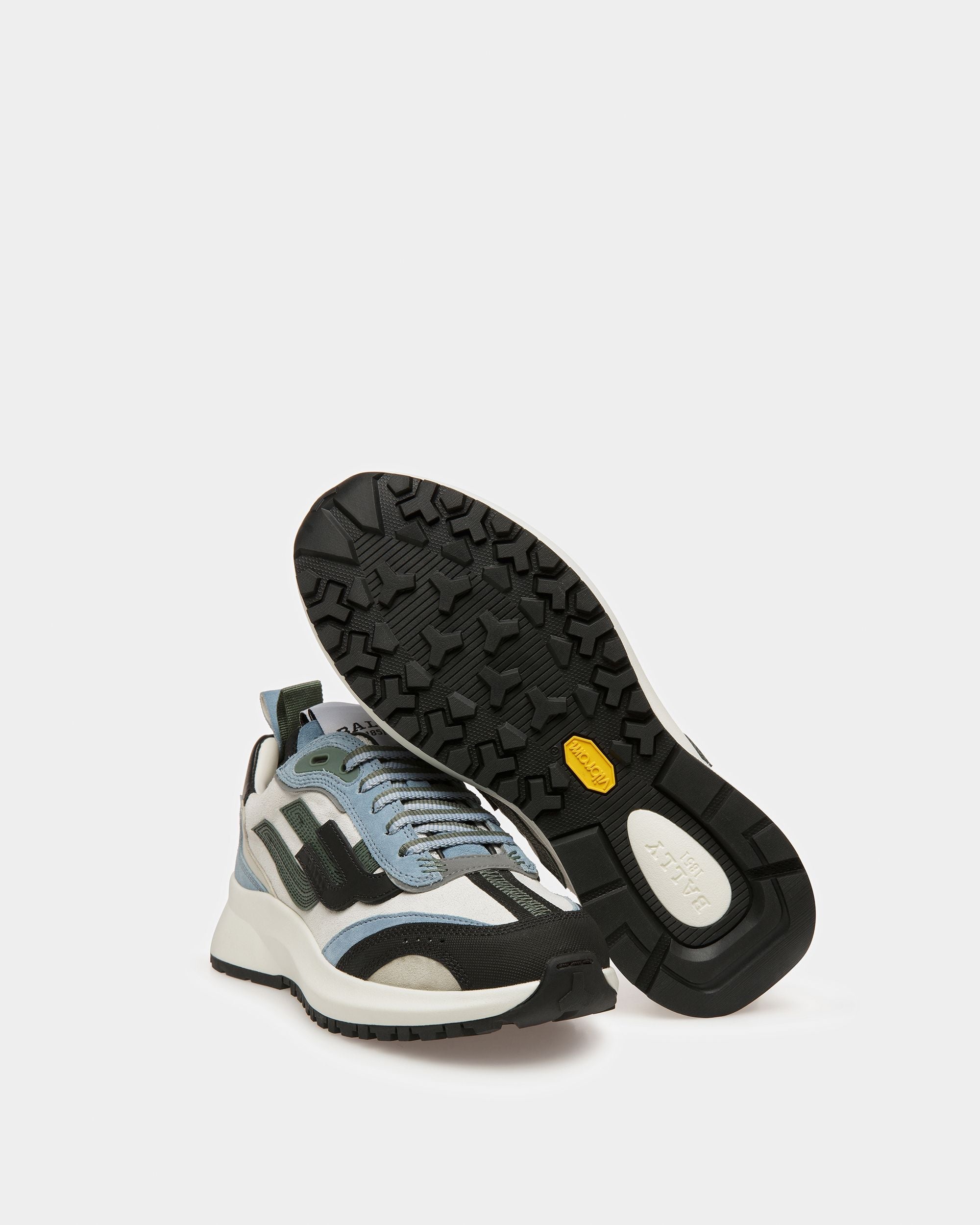 Bally Global - Darky Leather Sneakers In Black - Multicolor