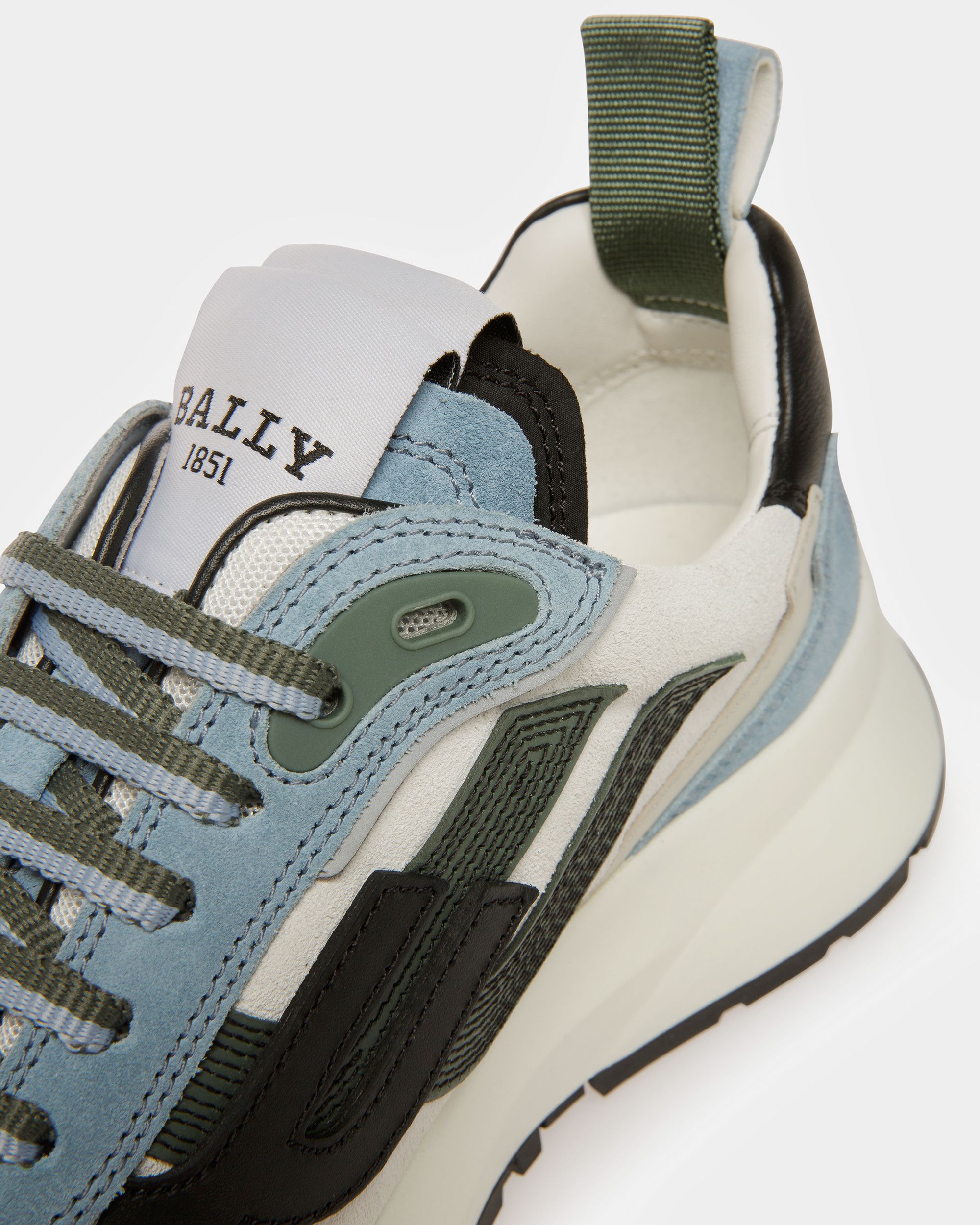 Bally Global - Darky Leather Sneakers In Black - Multicolor
