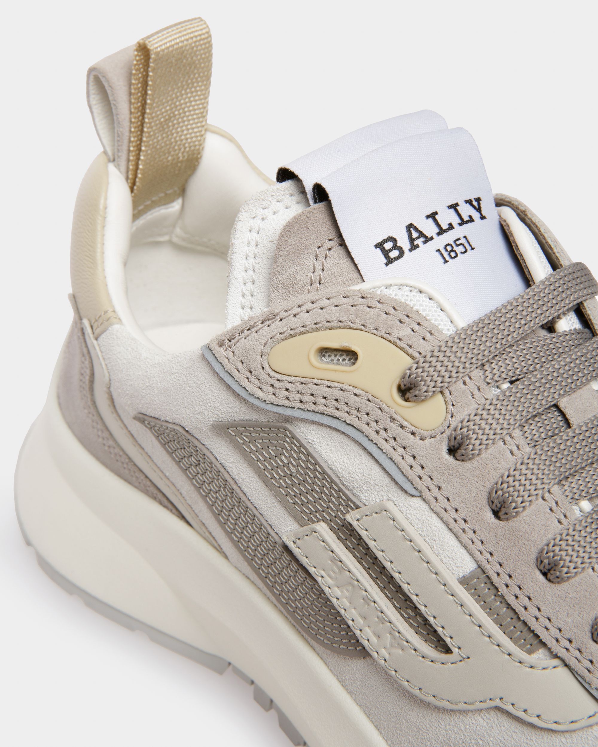 Bally Global - Darky Leather Sneakers In Grey - Multicolor