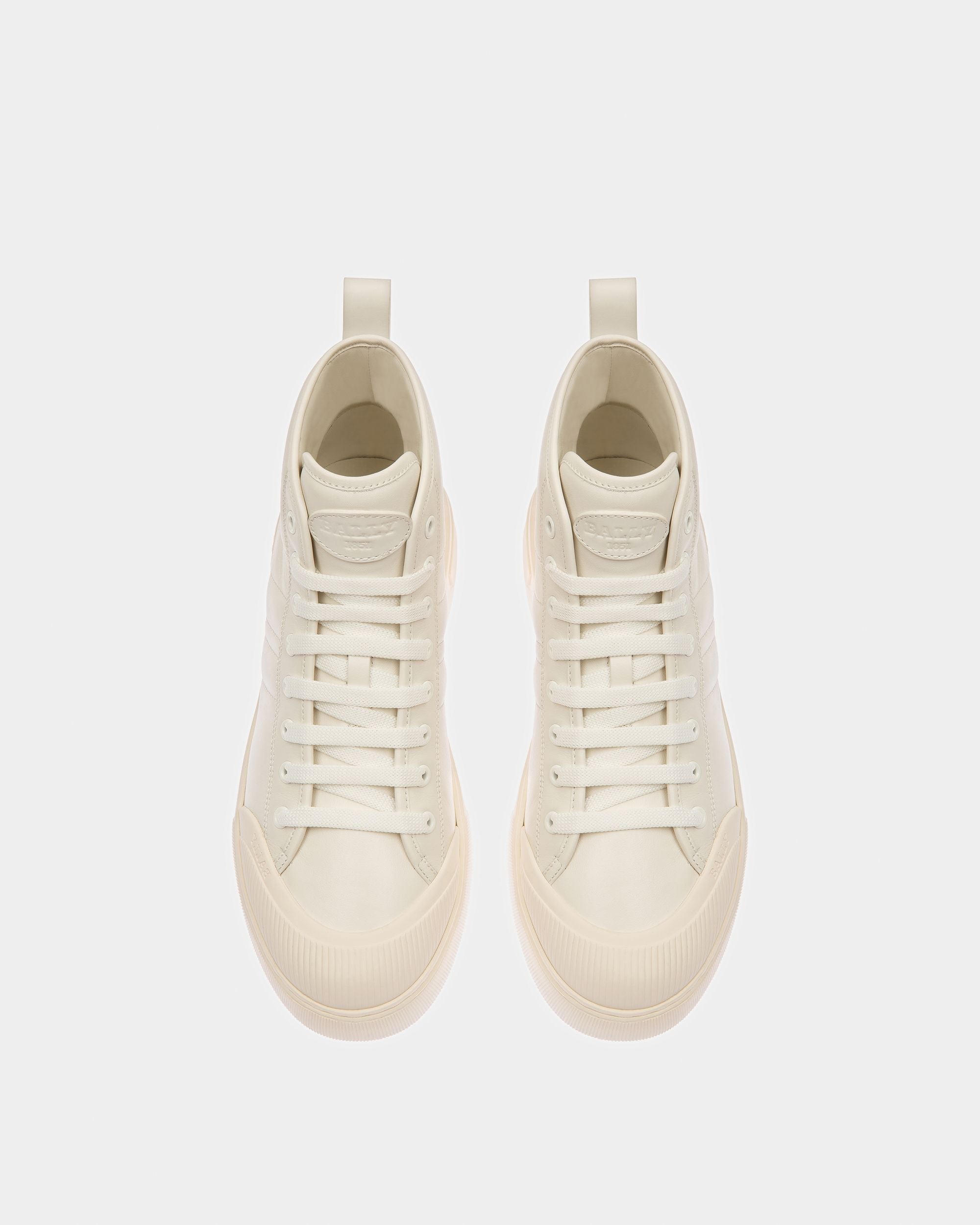 Bally Global - Maren Leather Sneakers In White - Blanco