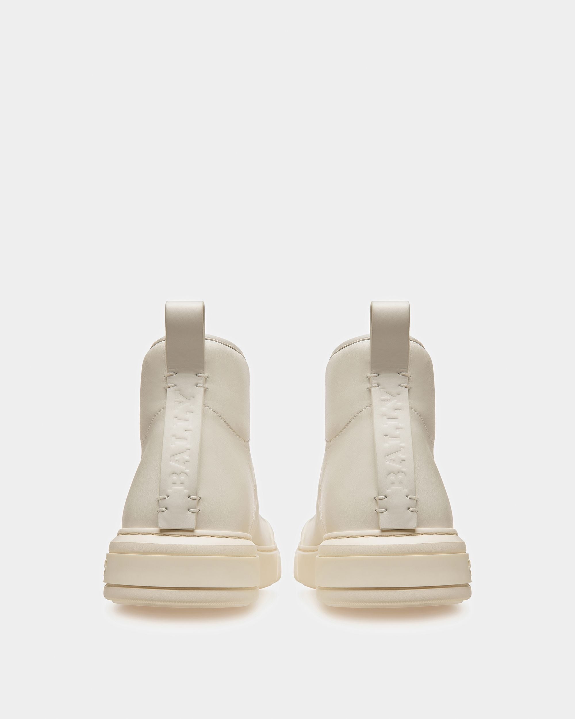 Bally Global - Maren Leather Sneakers In White - Blanco