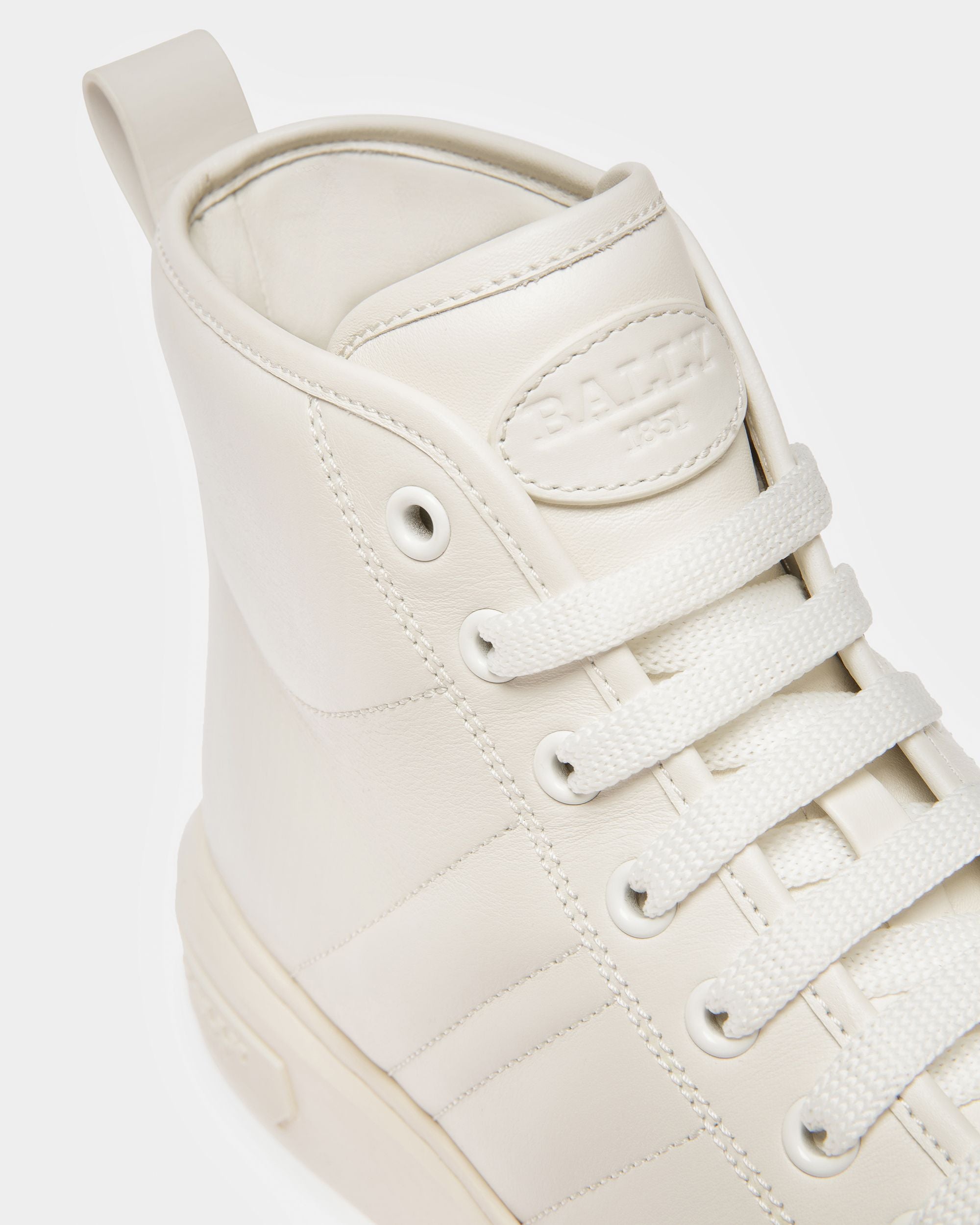 Bally Global - Maren Leather Sneakers In White - Blanco