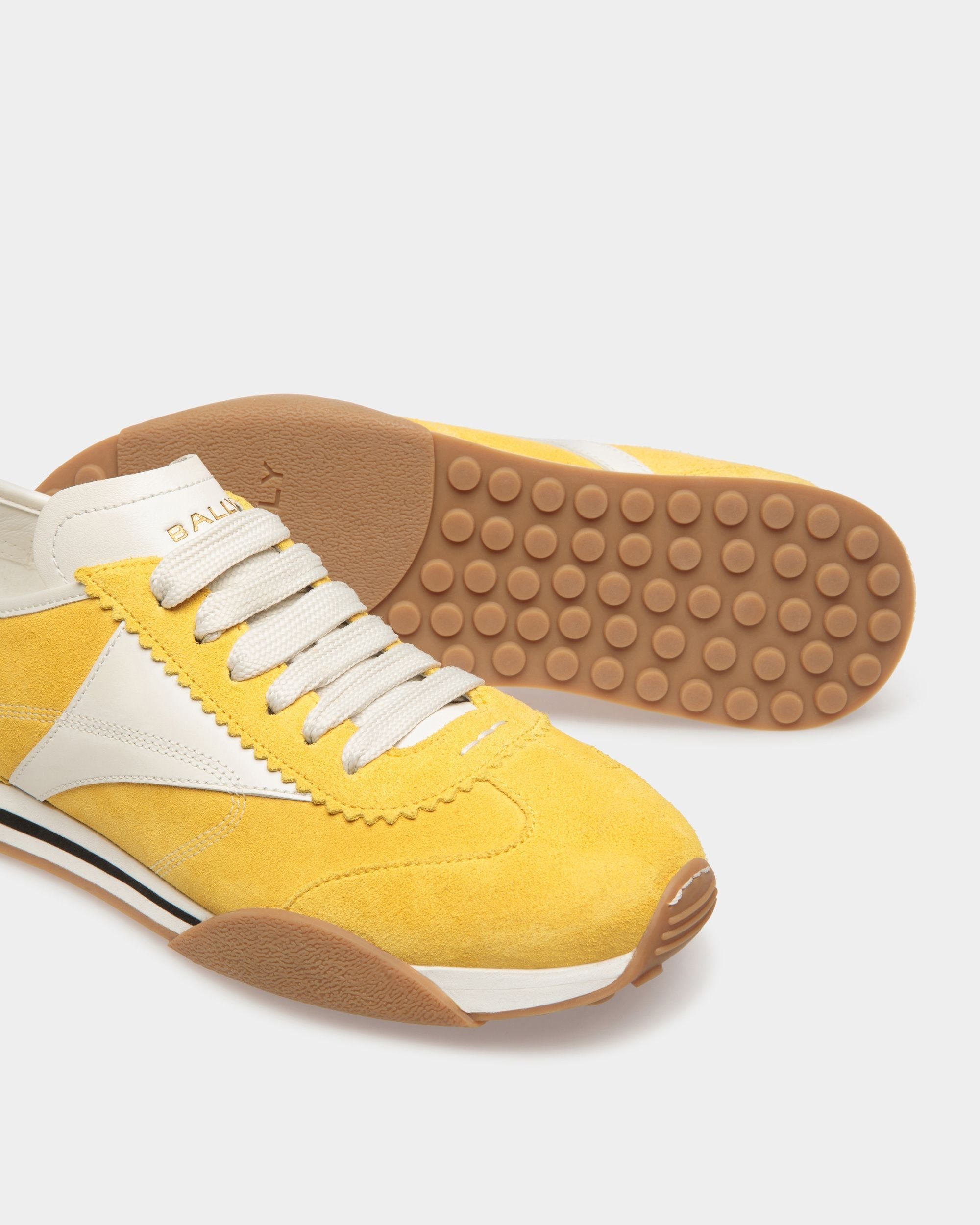Bally Global - Zapatillas Sussex De Piel Amarilla Y Blanca - Amarillo