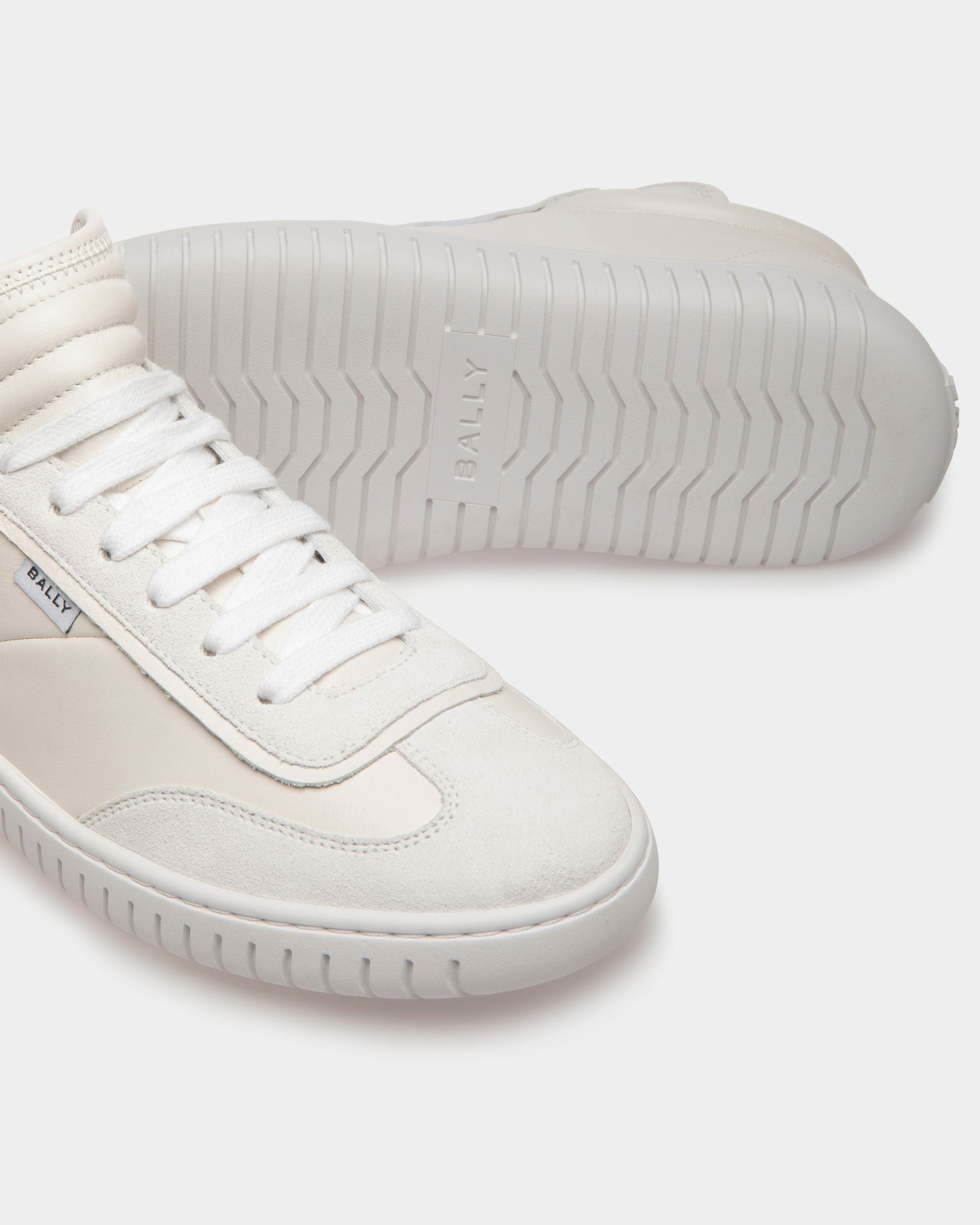 Bally Global - Zapatillas Player De Piel Blanca - Blanco