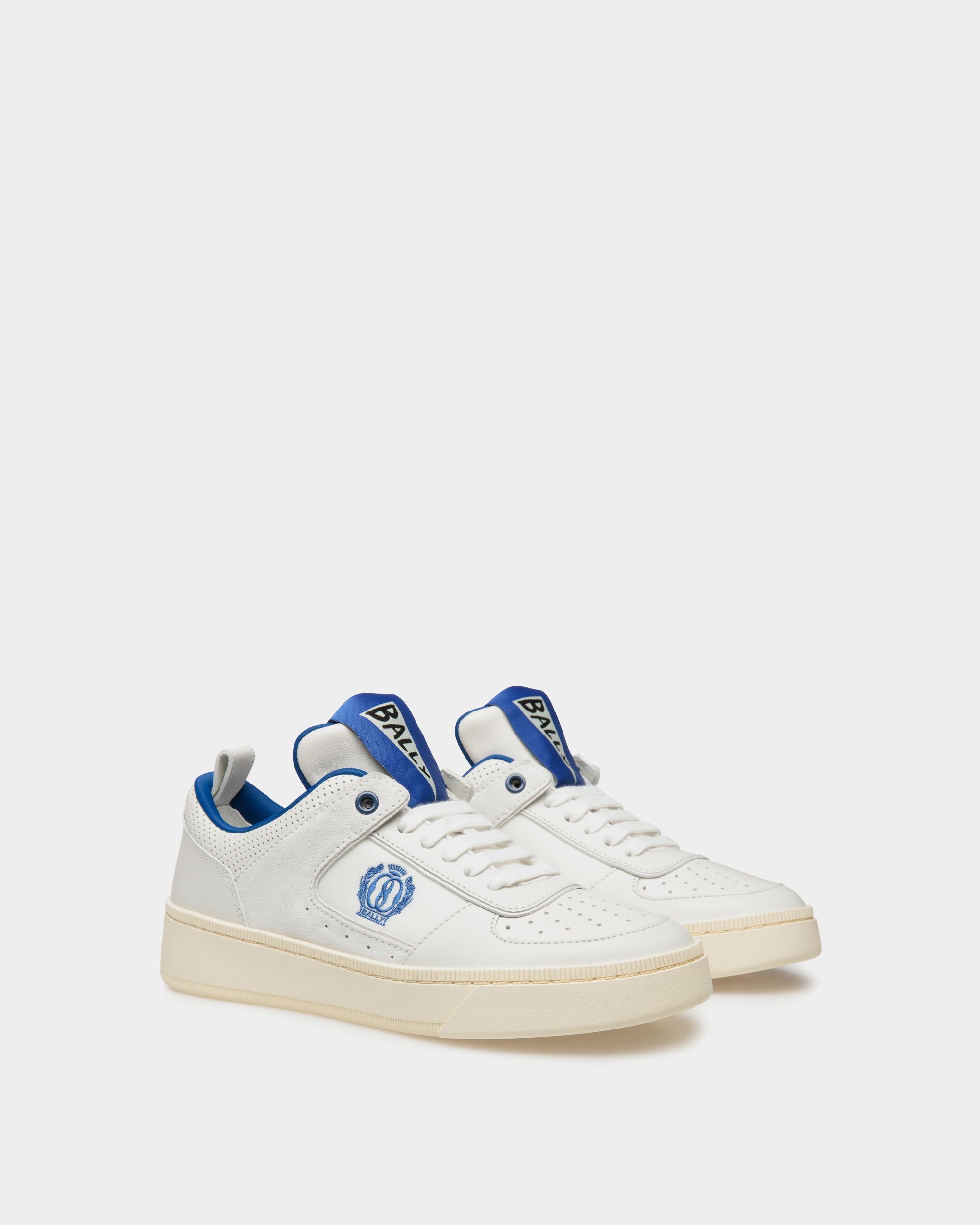 Bally Global - Sneaker Raise En Cuir Blanc - Blanc