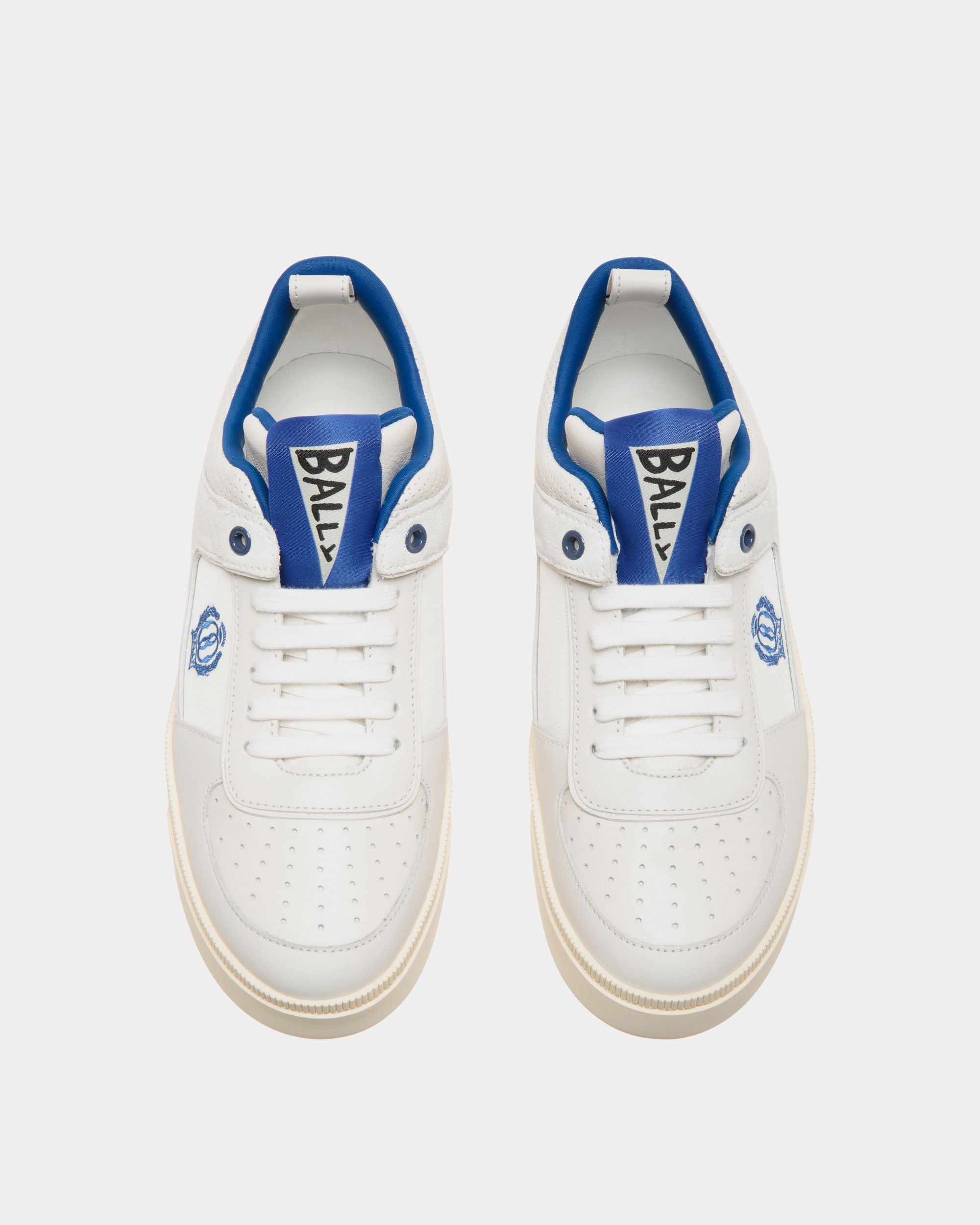 Bally Global - Sneaker Raise En Cuir Blanc - Blanc