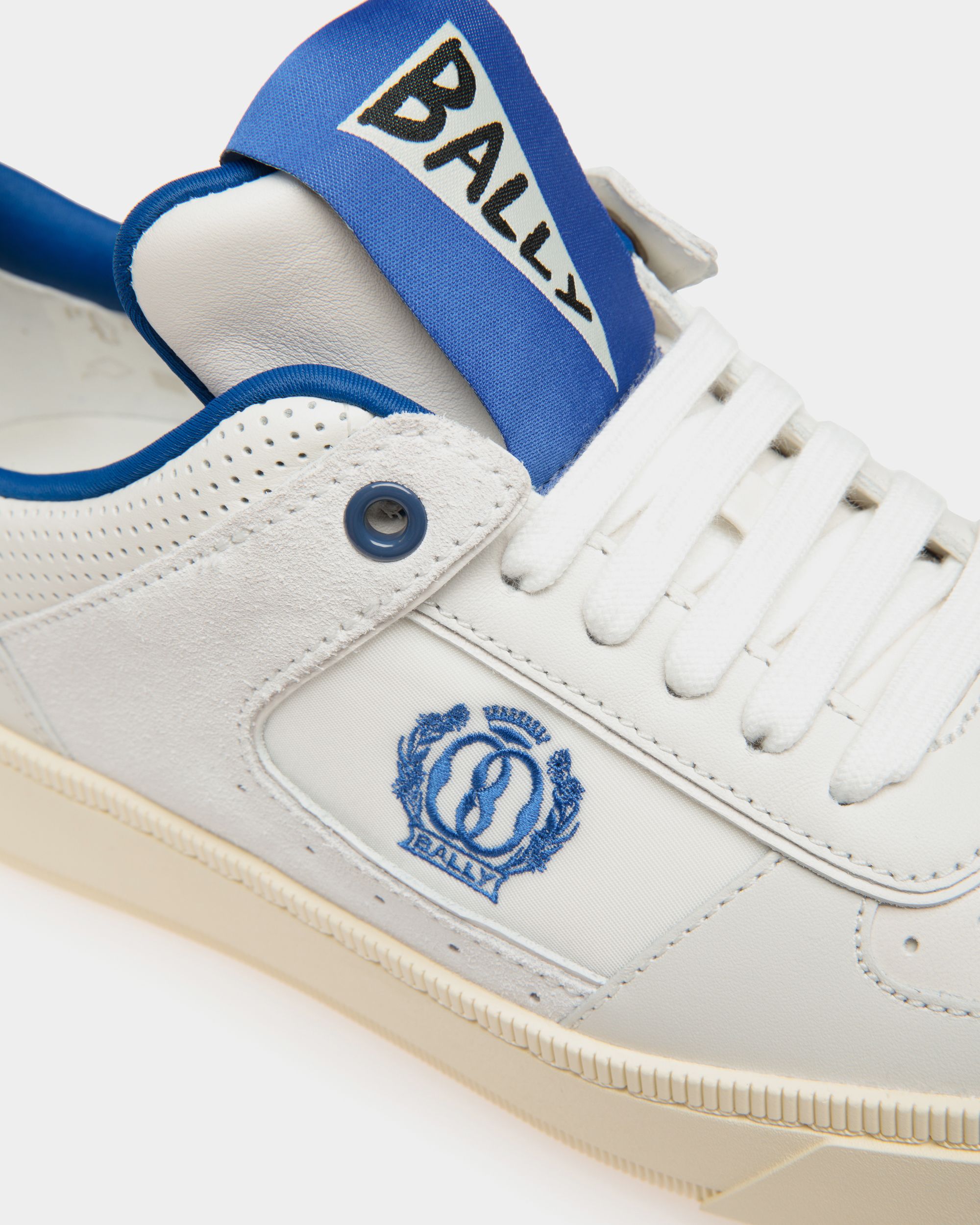 Bally Global - Sneaker Raise En Cuir Blanc - Blanc