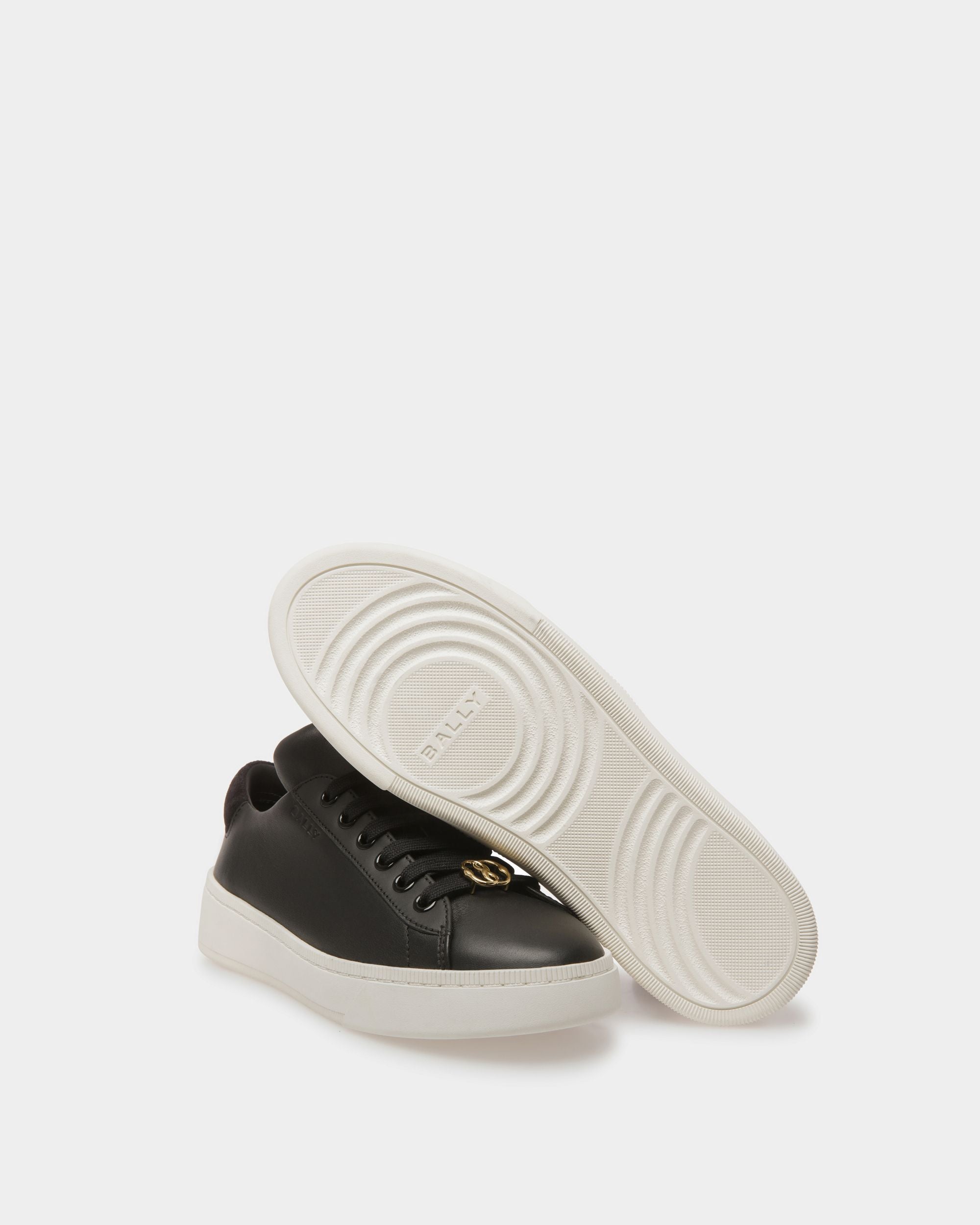 Bally Global - Raise Sneakers In Black And White Leather - Negro