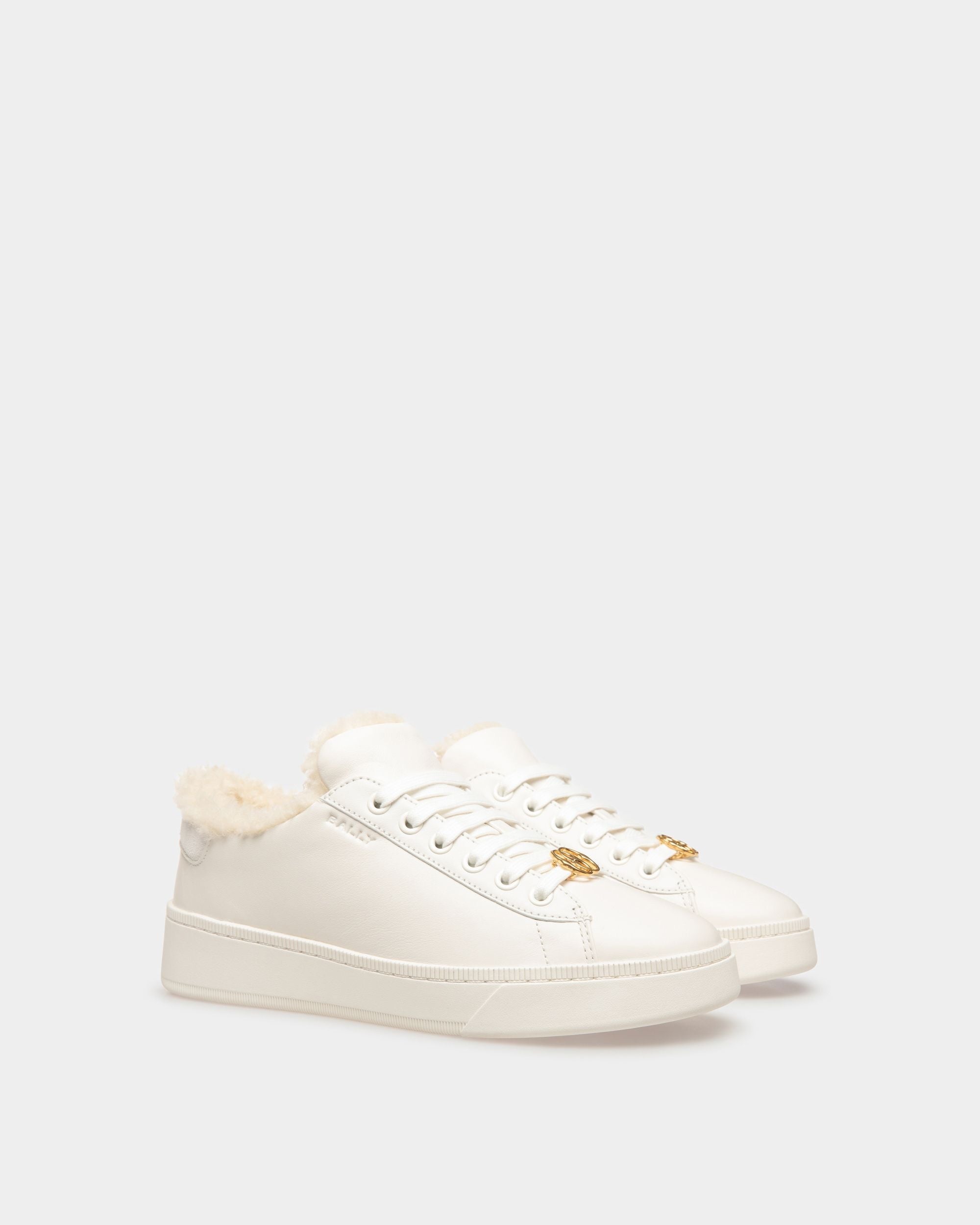 Bally Global - Sneakers Raise En Cuir Blanc - Blanc