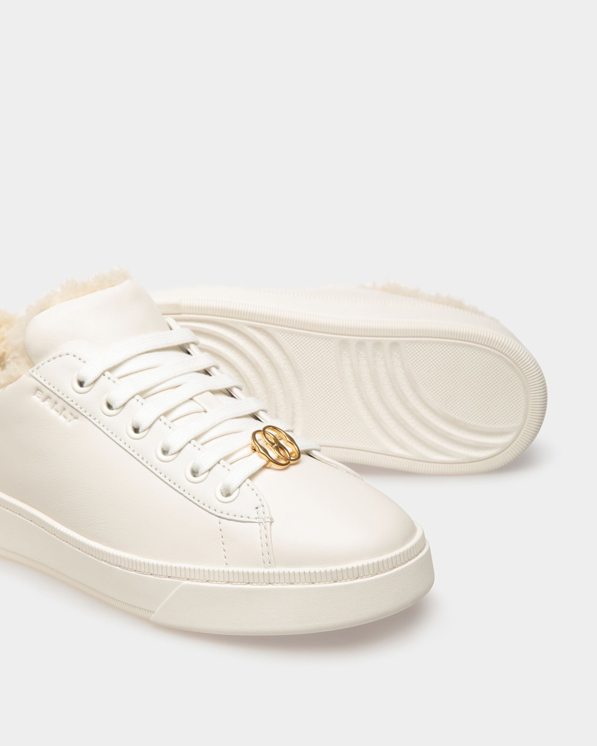 Bally Global - Sneakers Raise En Cuir Blanc - Blanc