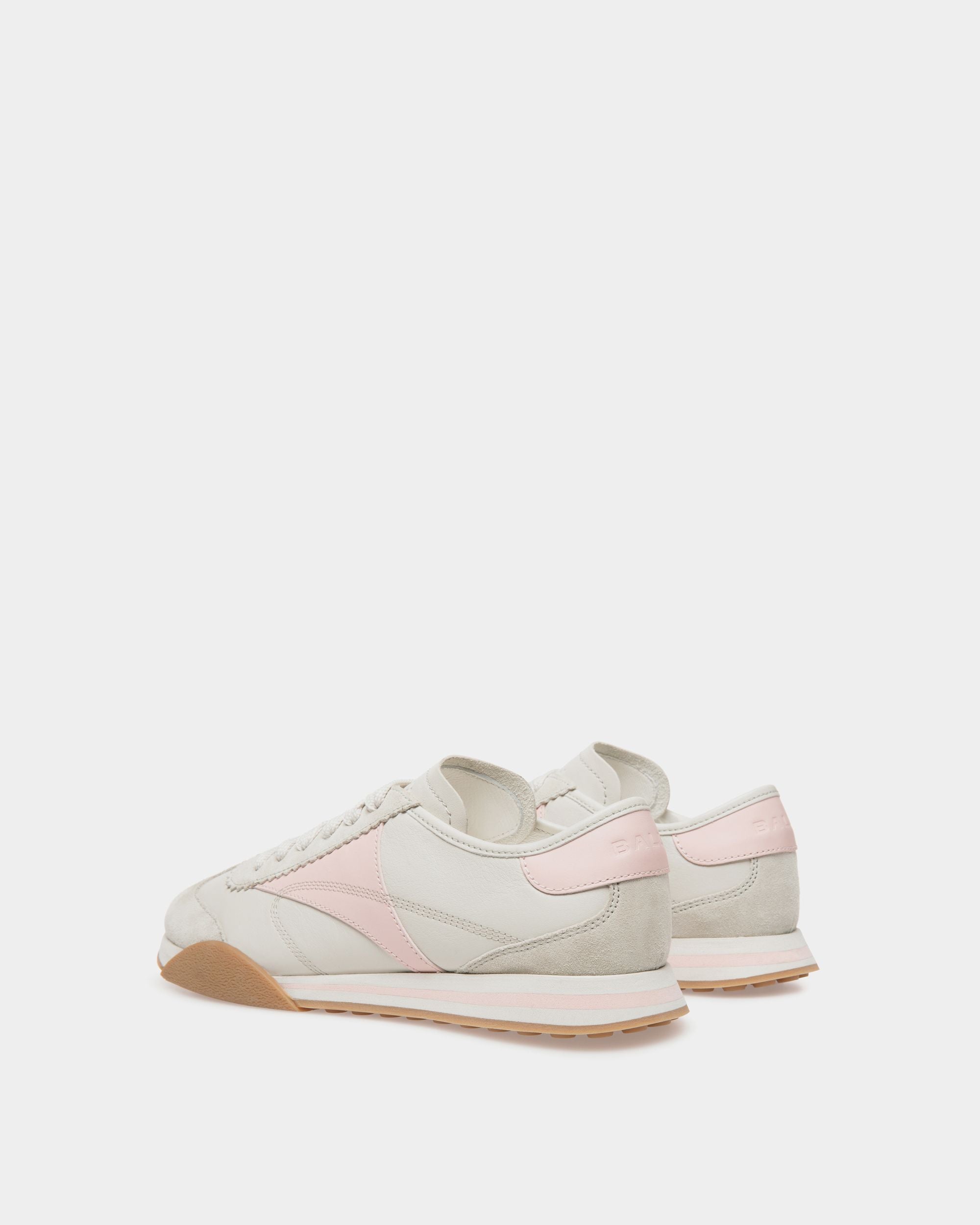 Bally Global - Sussex Sneaker In Dusty White And Dusty Petal Leather - White