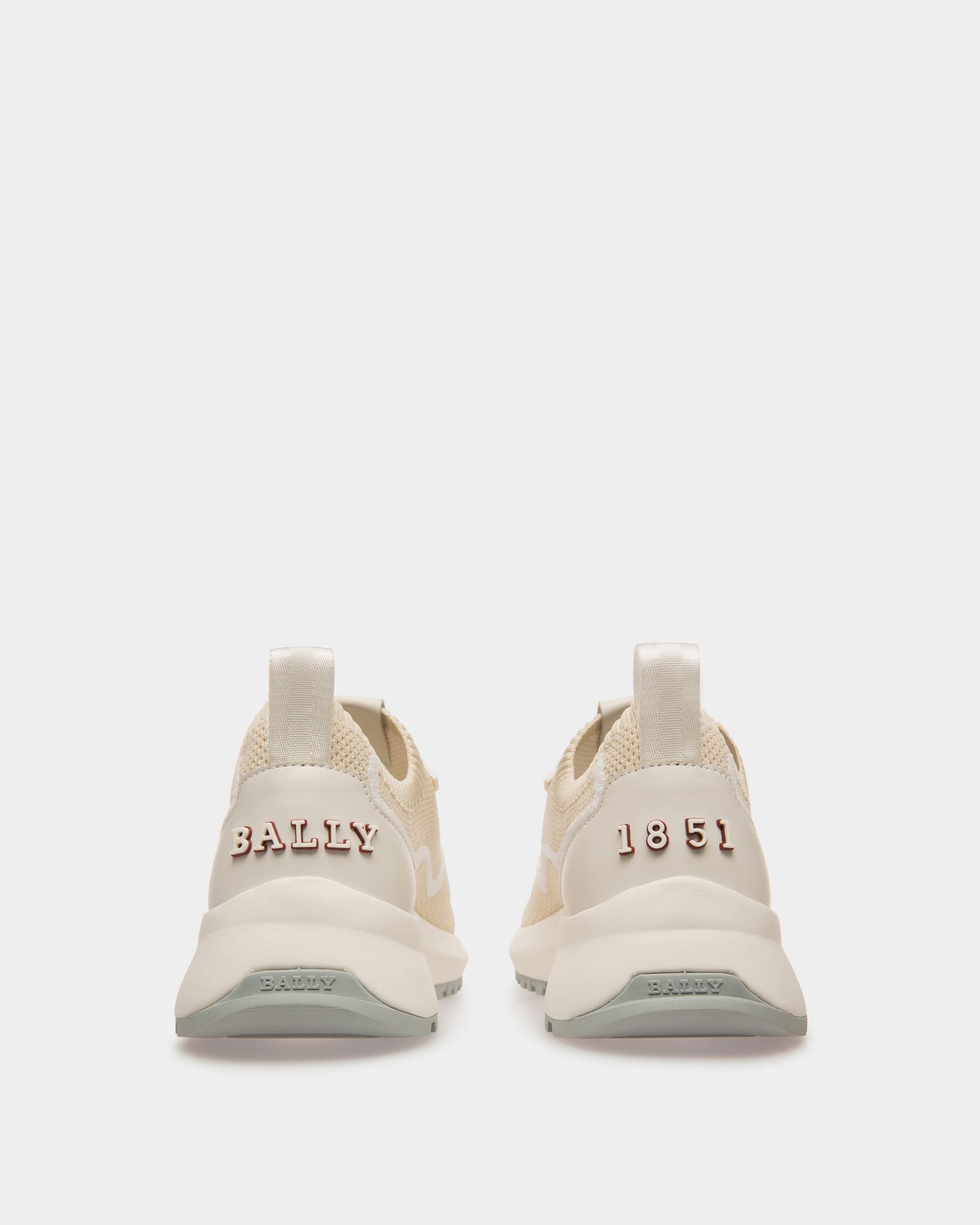 Bally Global - Davyn Mesh And Leather Sneakers In Dusty White - White