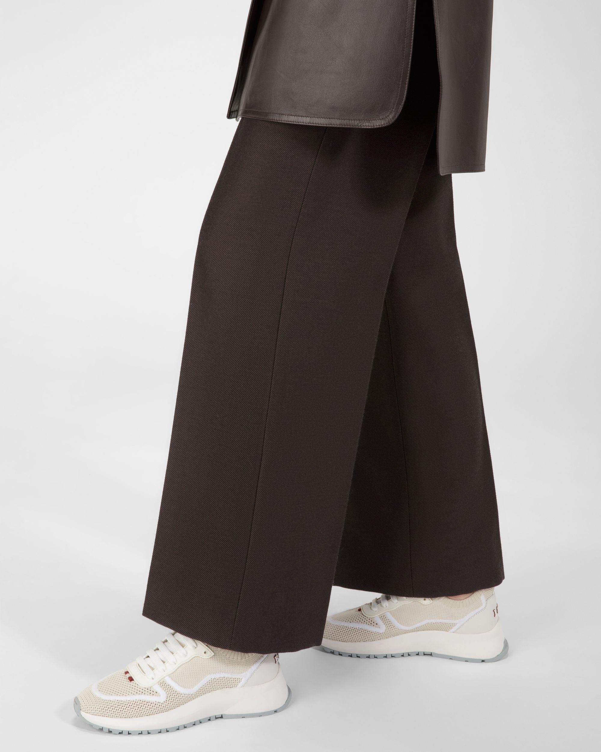 Bally Global - Davyn Mesh And Leather Sneakers In Dusty White - White