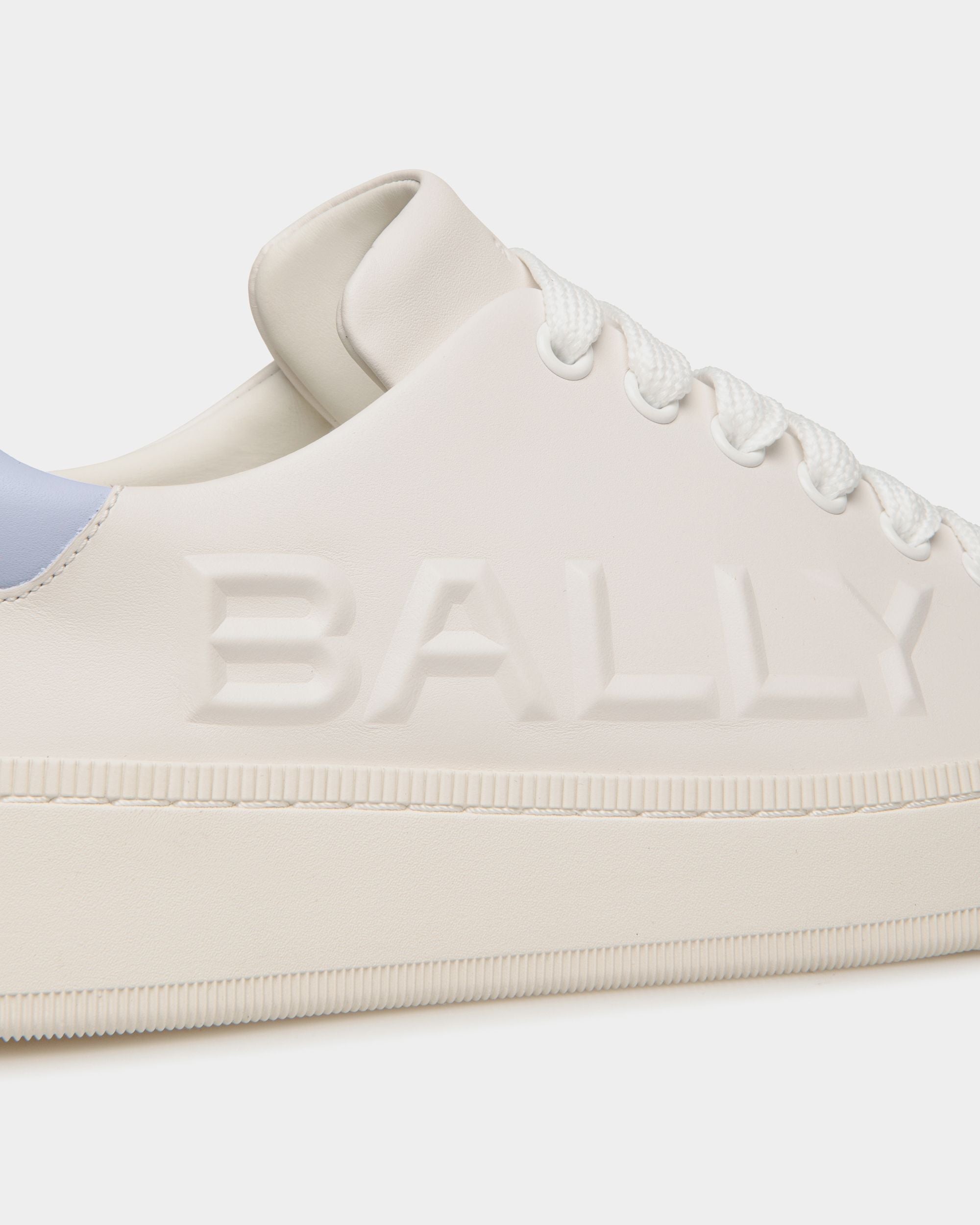 Bally Global - Zapatillas Raise De Piel Color Blanco Y Azul Claro - Blanco