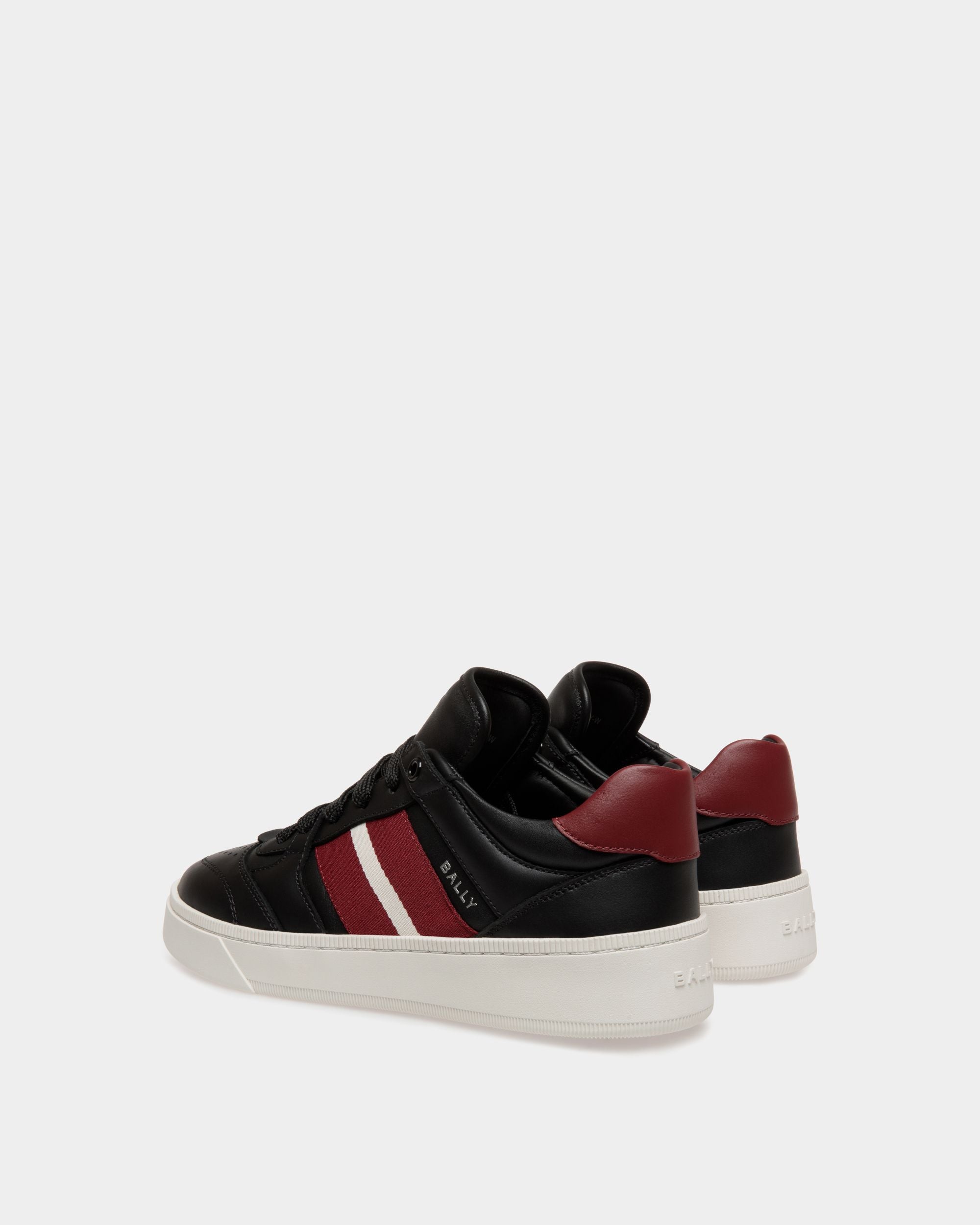 Bally Global - Sneaker Raise En Cuir Noir - Noir