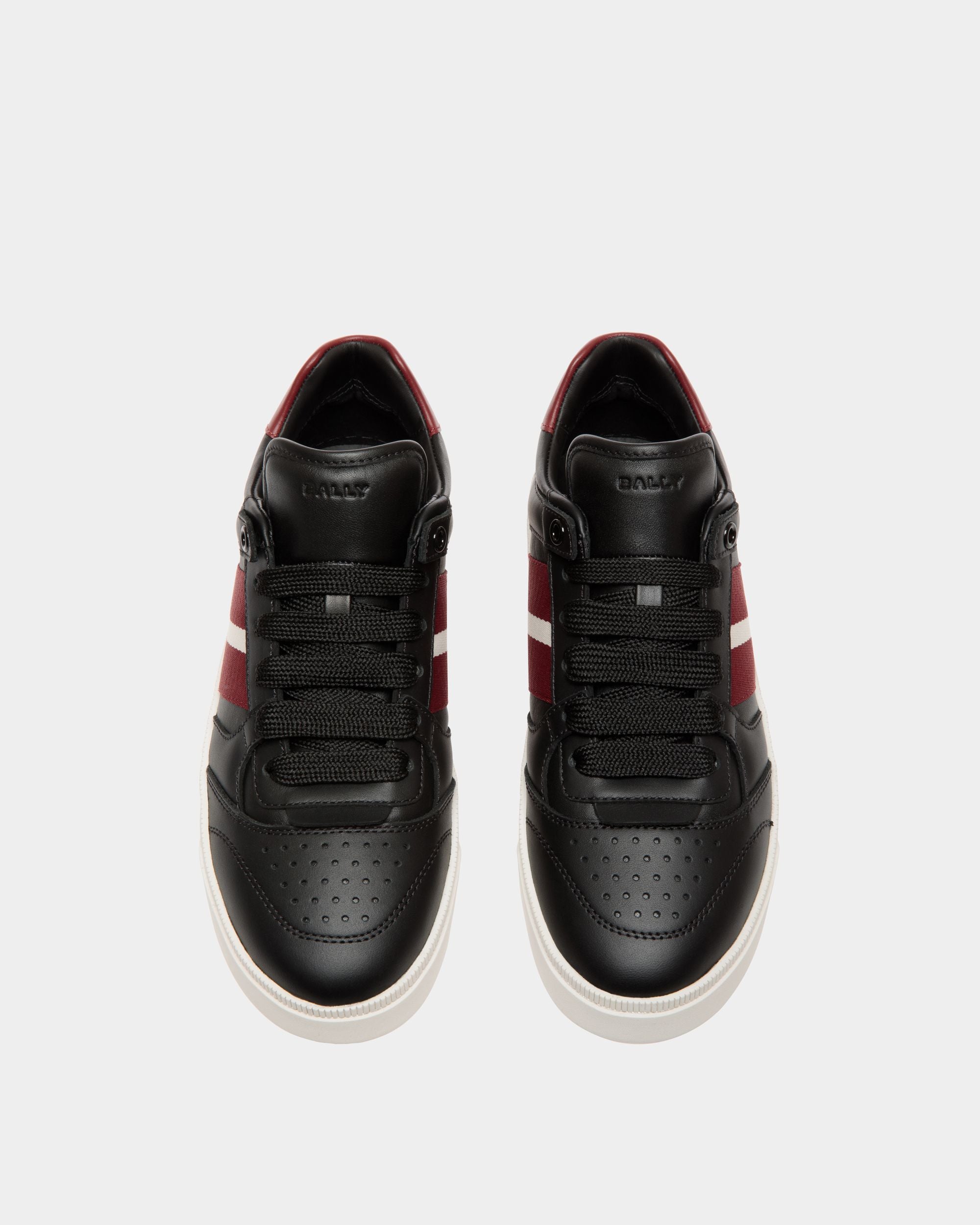 Bally Global - Sneaker Raise En Cuir Noir - Noir