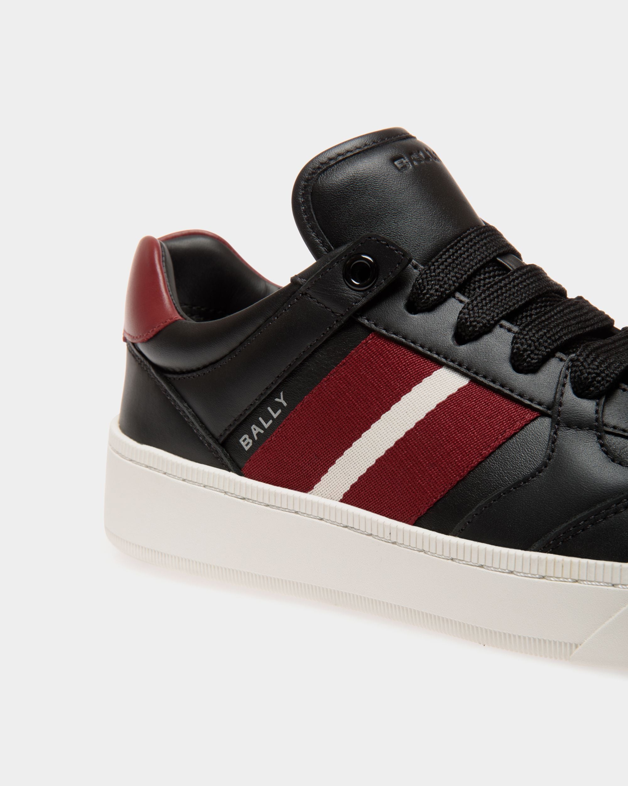 Bally Global - Sneaker Raise En Cuir Noir - Noir
