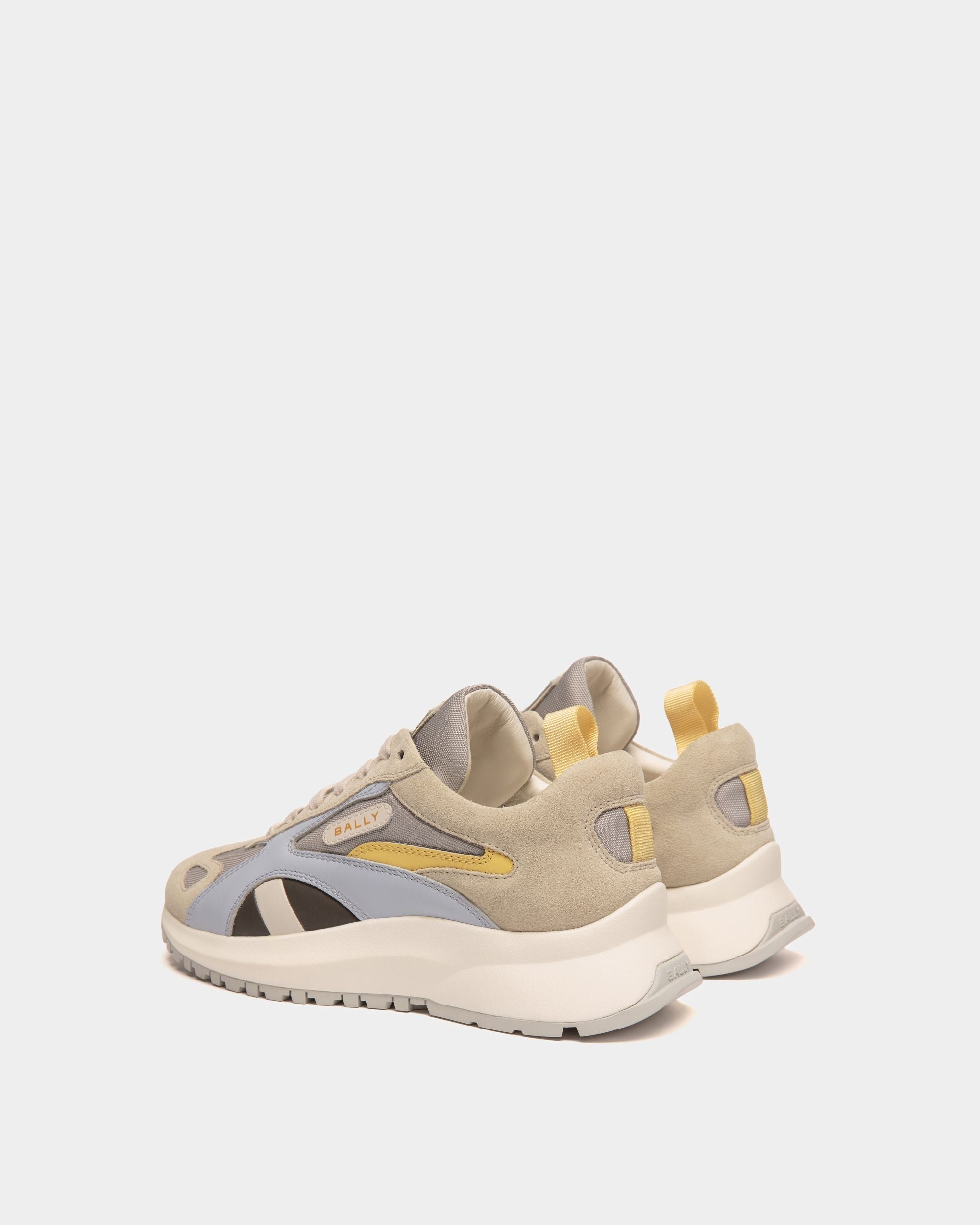 Bally Global - Sneaker Outline En Cuir Et Mesh Blancs - Blanc
