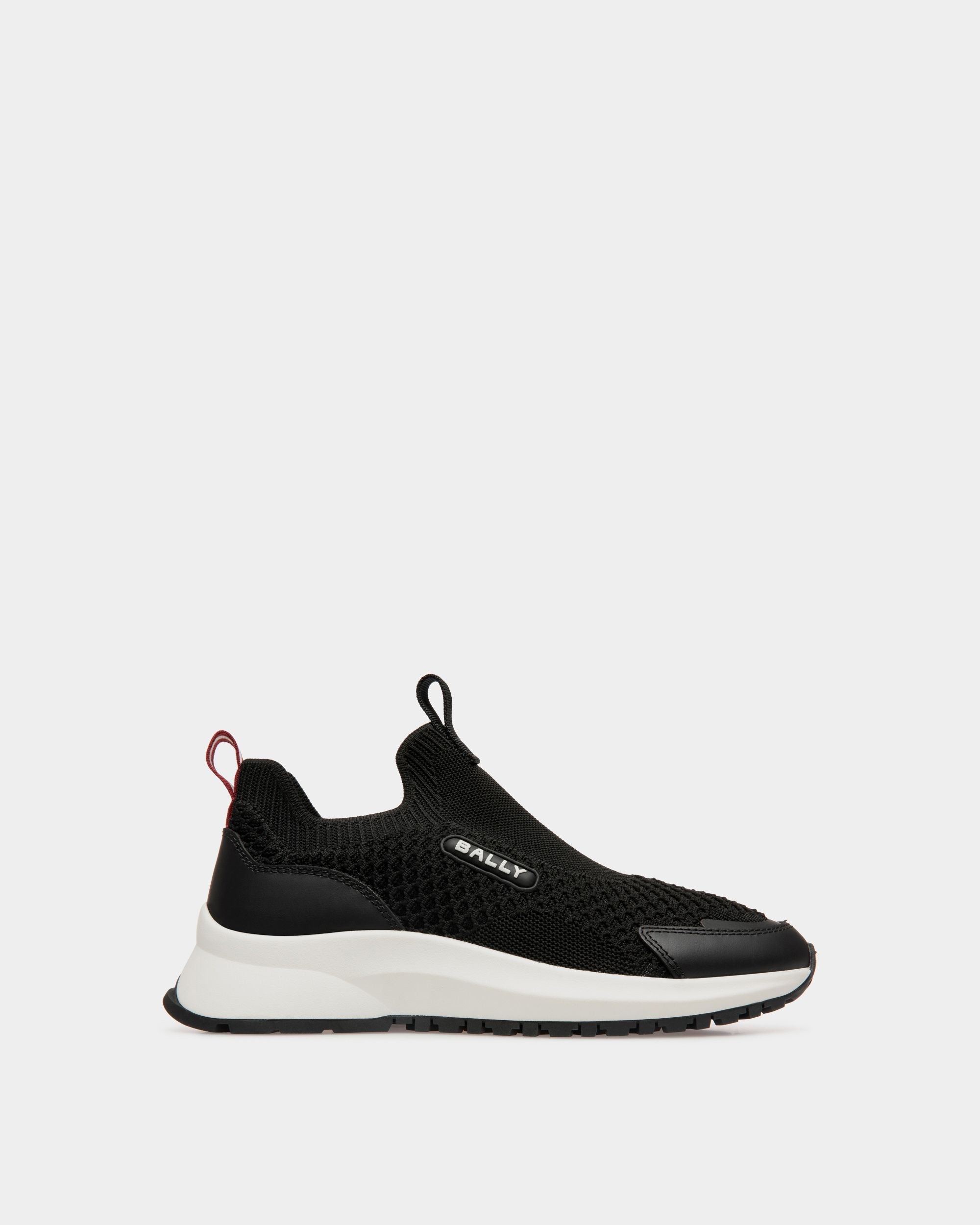 Bally Global - Outline Sneaker in Black Knit Fabric - Black