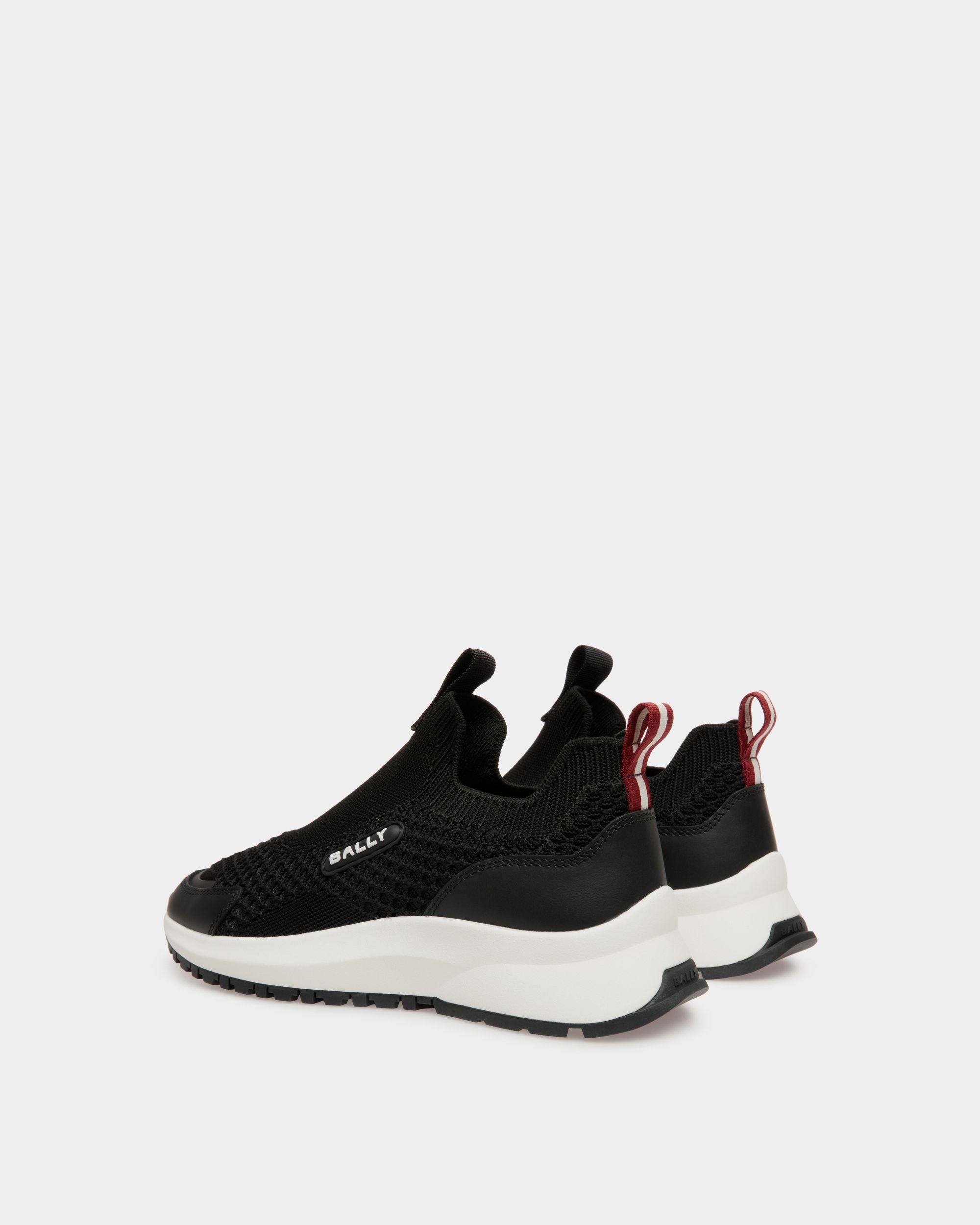 Bally Global - Outline Sneaker in Black Knit Fabric - Black
