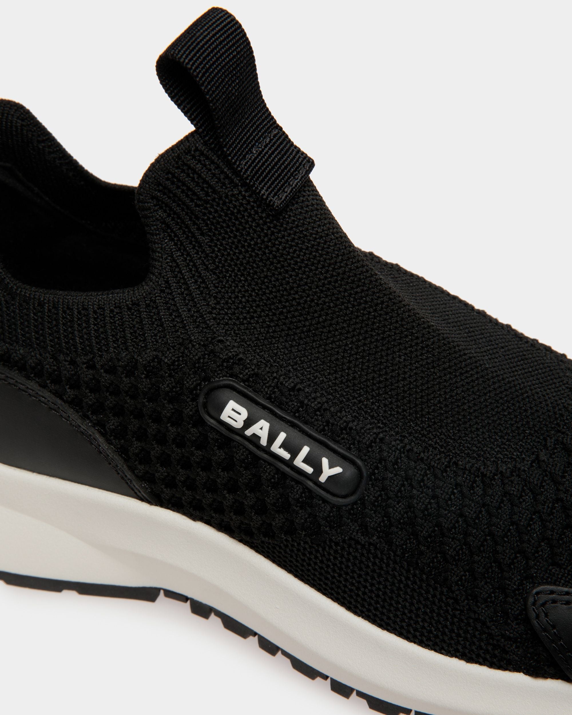 Bally Global - Outline Sneaker in Black Knit Fabric - Black