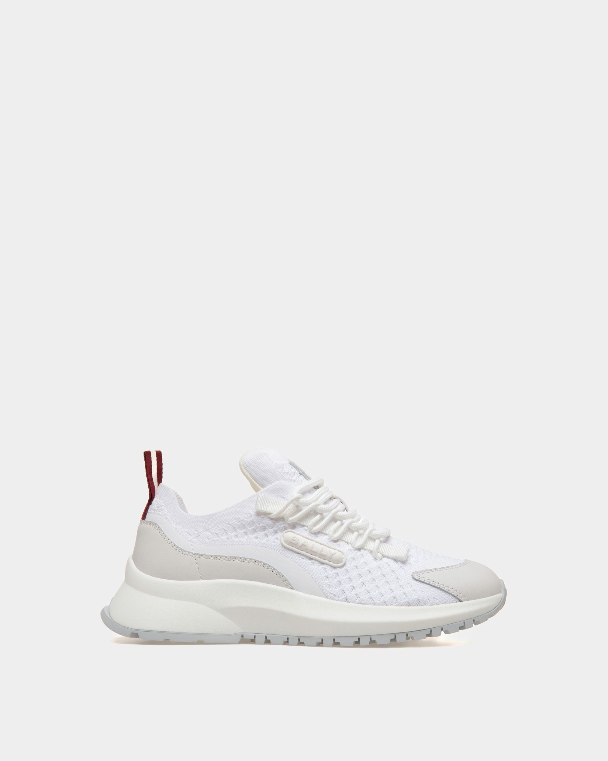 Bally Global - Zapatilla Outline De Punto Blanco - Blanco