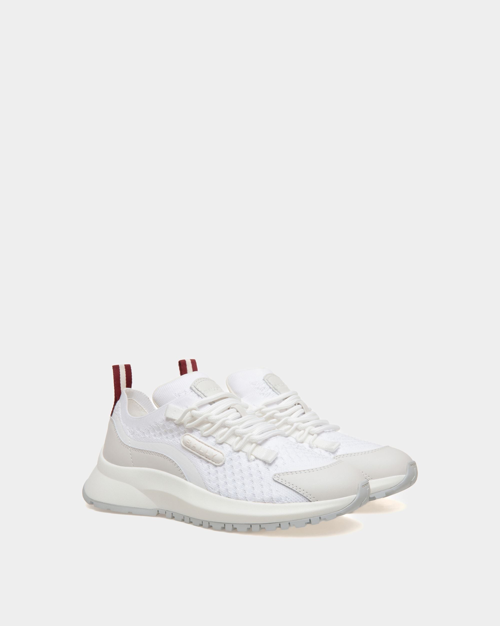 Bally Global - Zapatilla Outline De Punto Blanco - Blanco