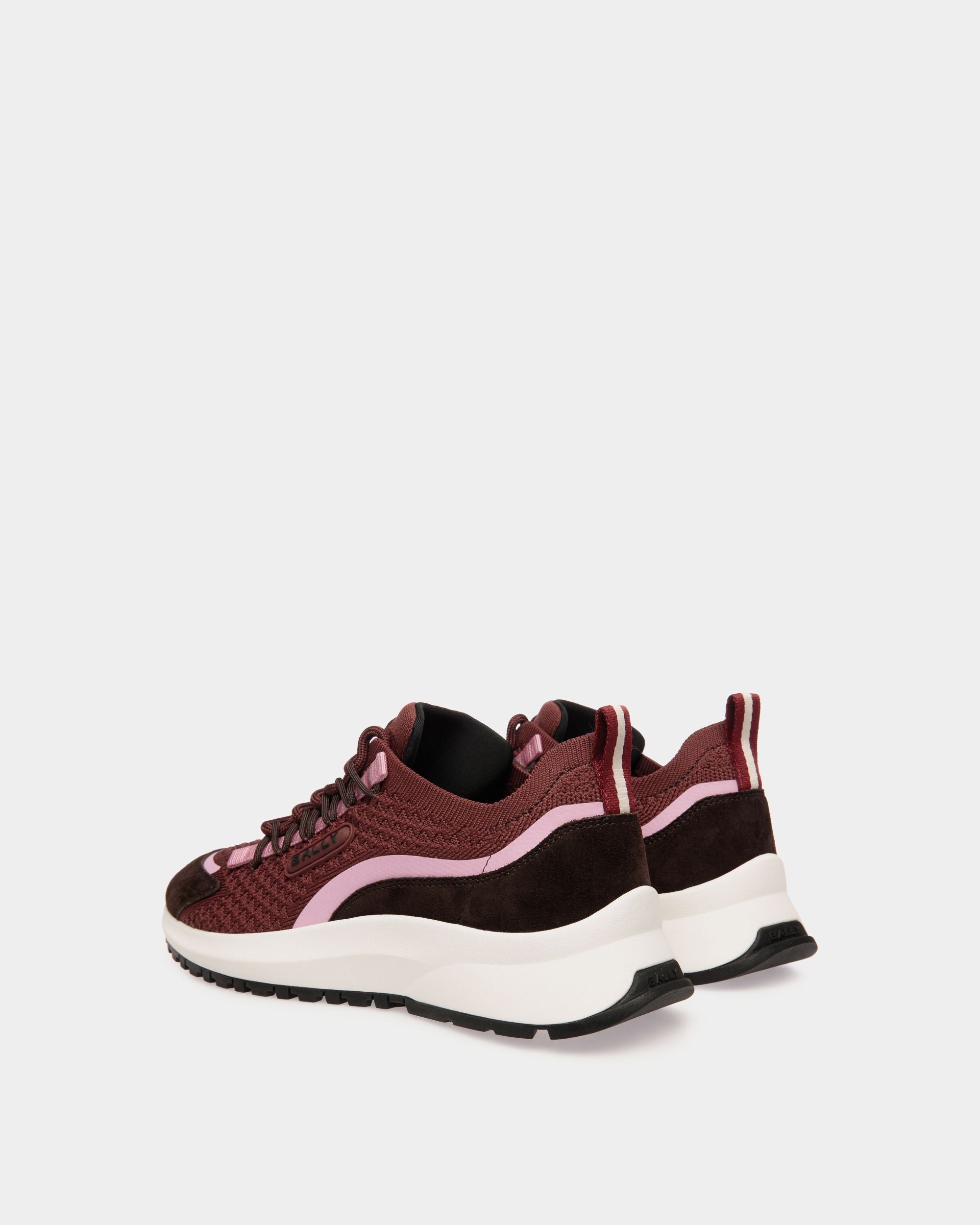 Bally Global - Sneaker Outline En Maille Andorra - Bordeaux
