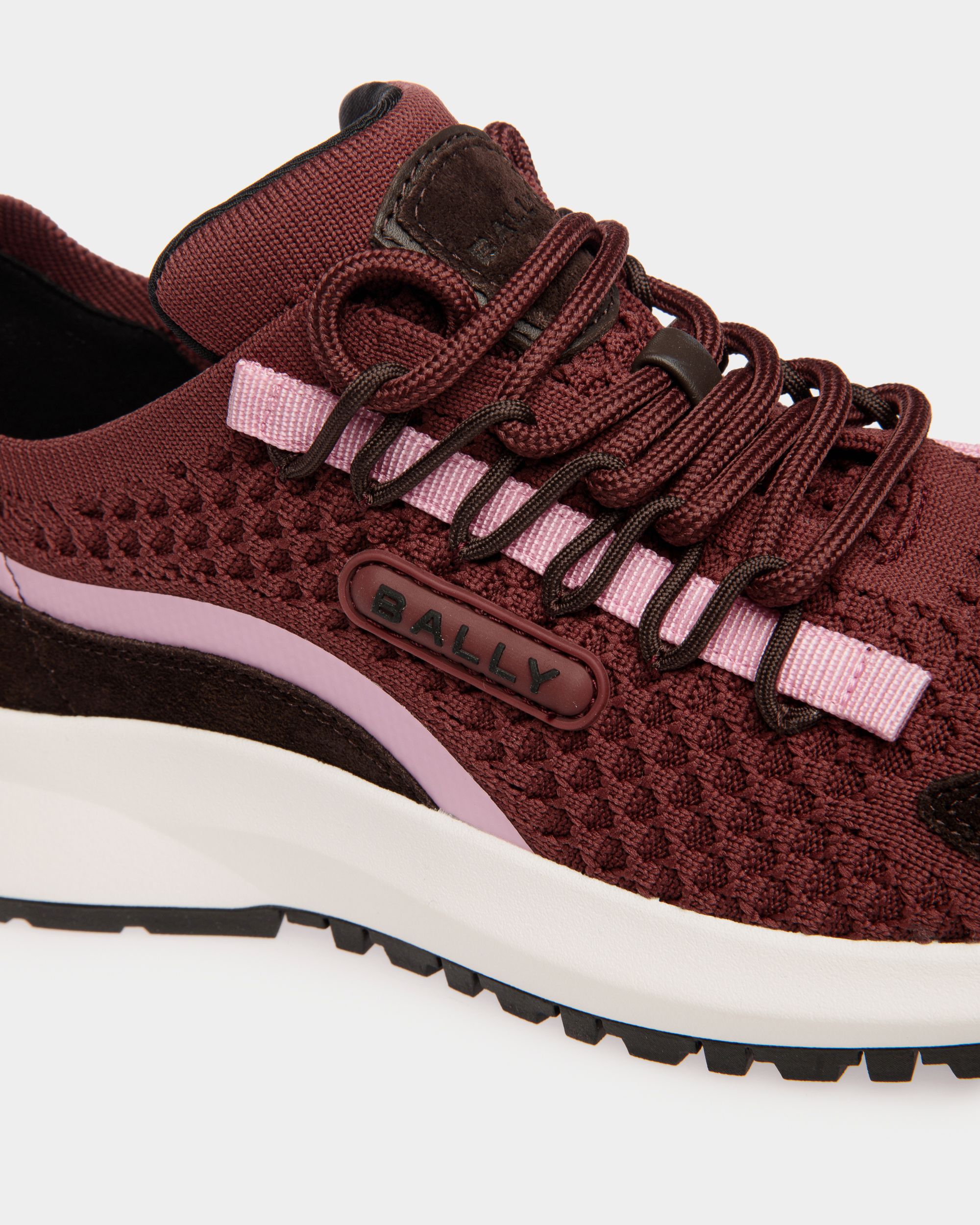 Bally Global - Sneaker Outline En Maille Andorra - Bordeaux