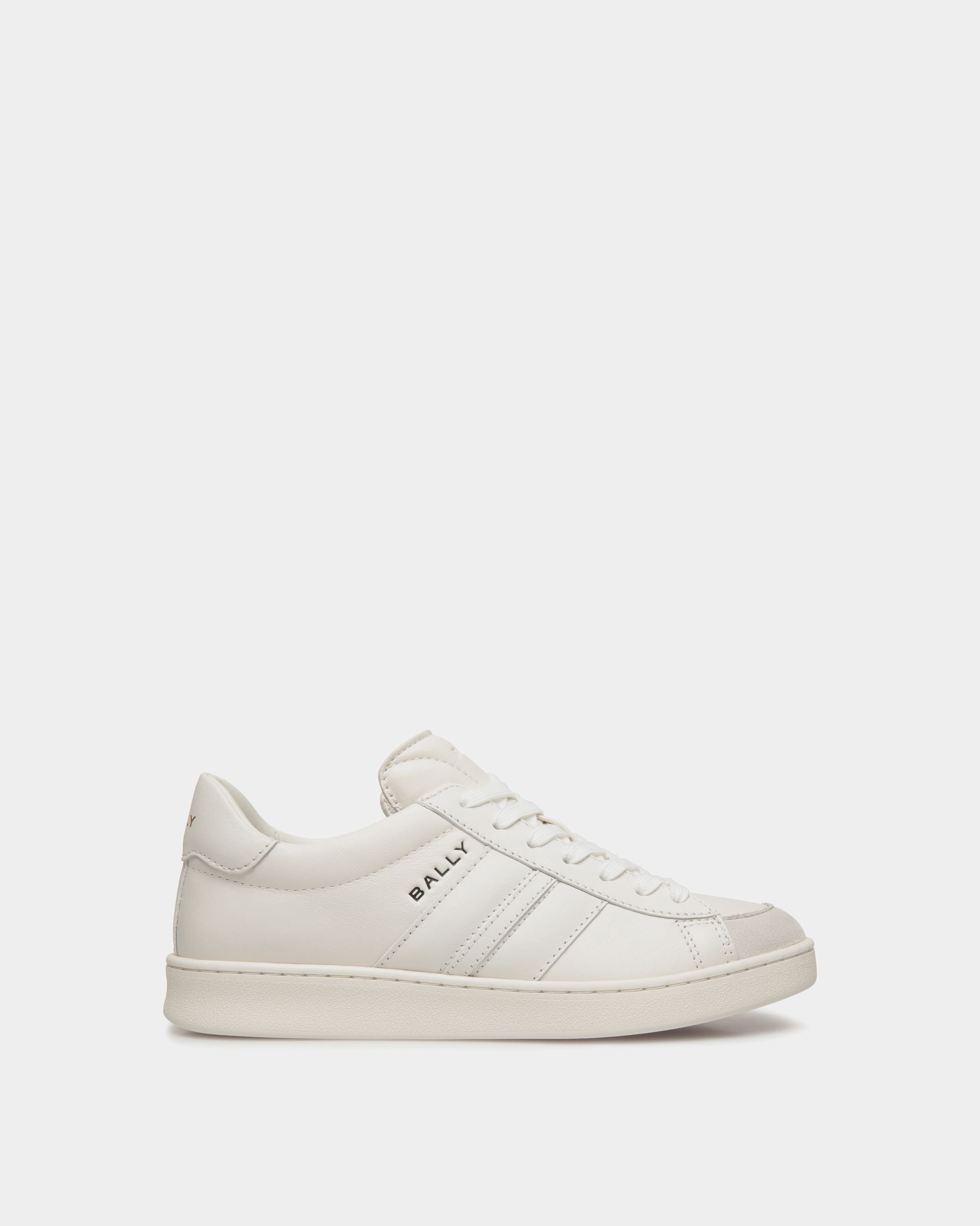 Bally Global - Tennis Sneaker In White Leather - White