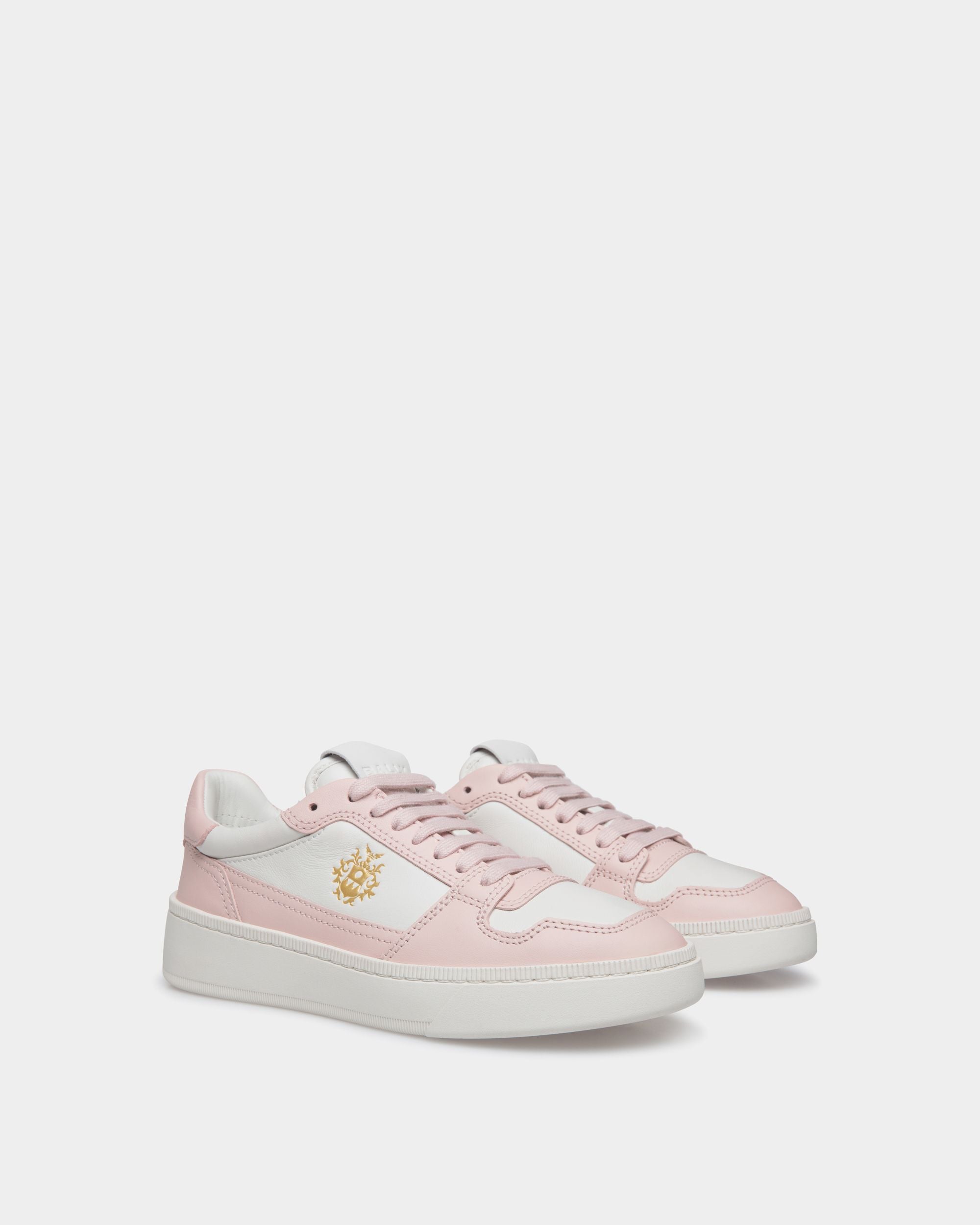 Bally Global - Raise Sneaker In Dusty Petal And White Leather - Pink