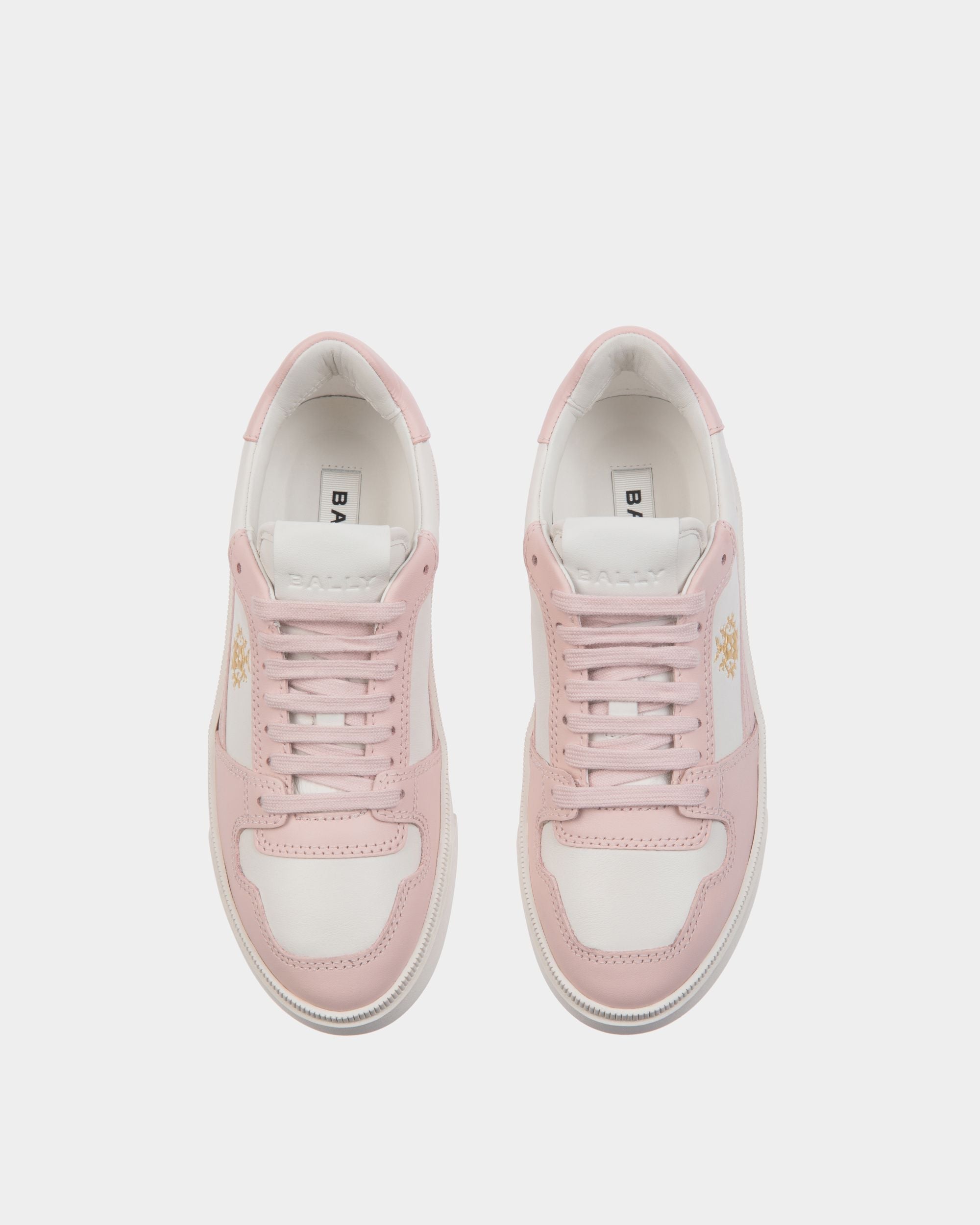 Bally Global - Raise Sneaker In Dusty Petal And White Leather - Pink