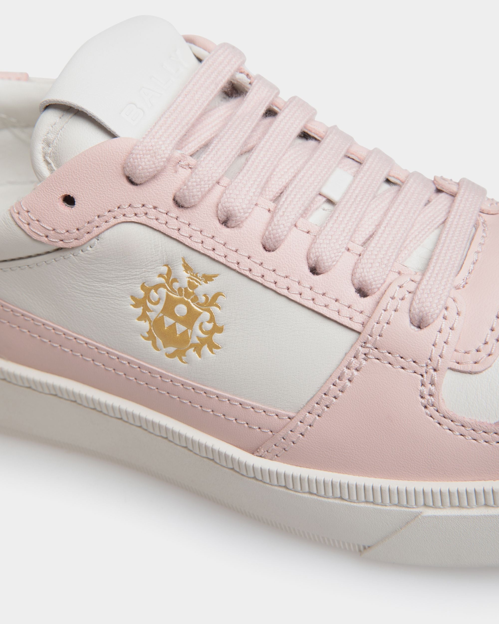 Bally Global - Raise Sneaker In Dusty Petal And White Leather - Pink