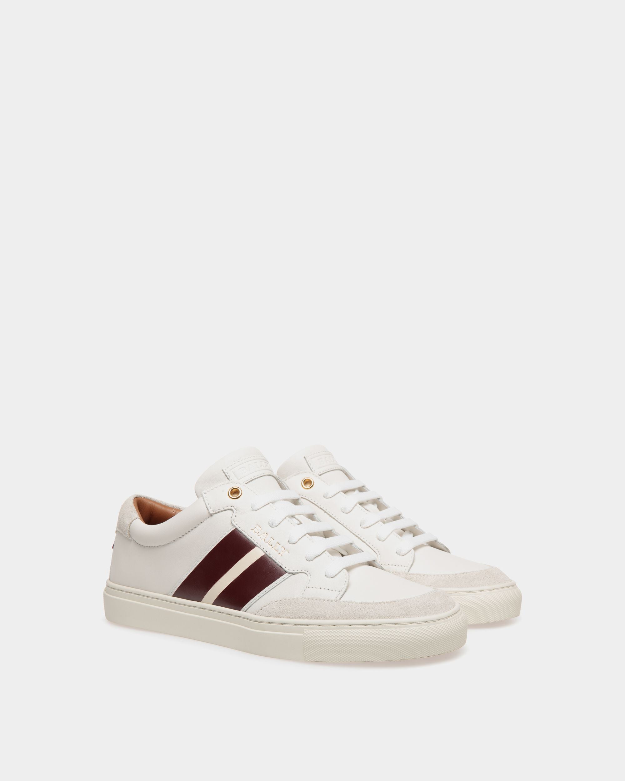 Bally Global - Sneaker En Cuir Blanc - Blanc