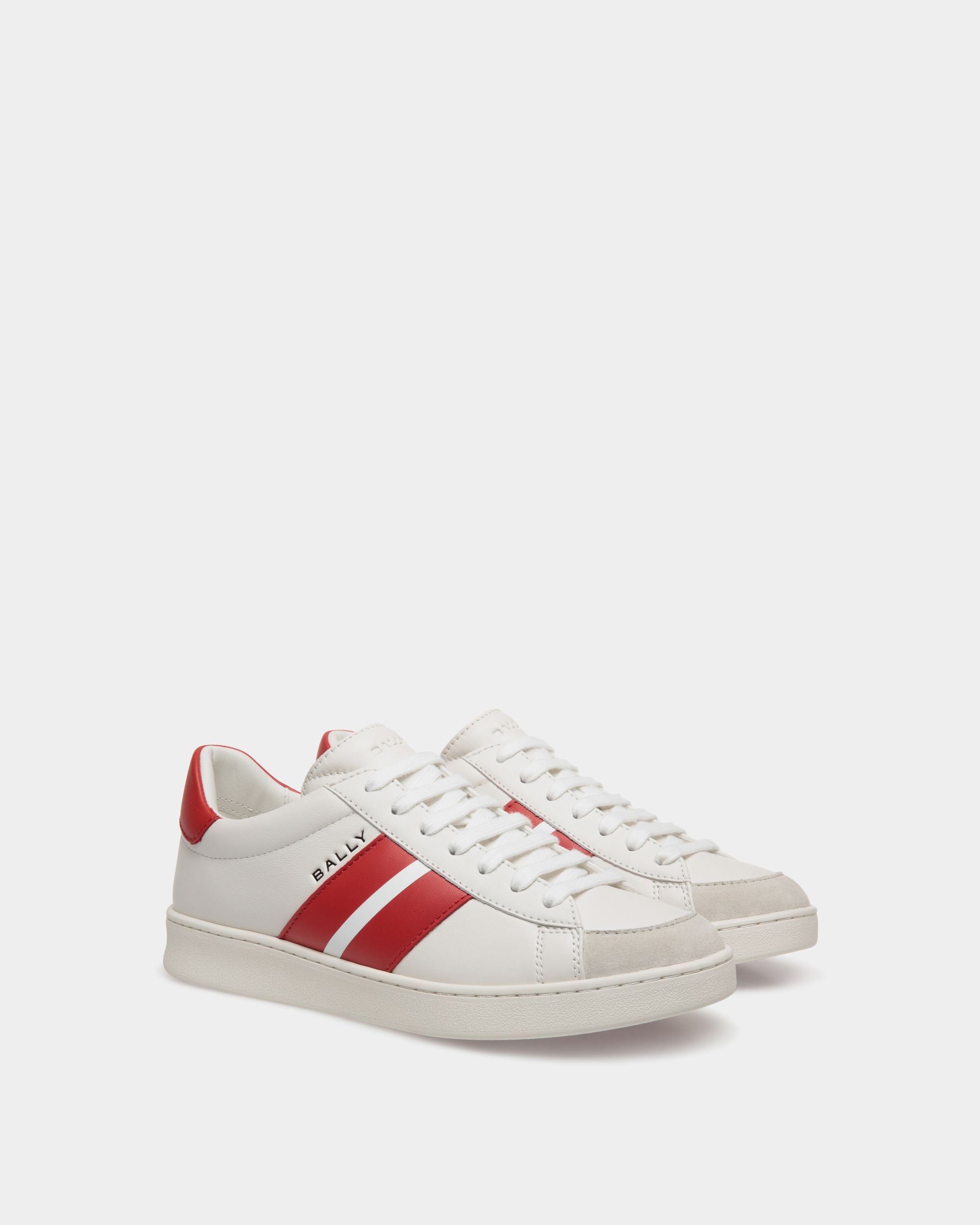Bally Global - Tennis Sneaker In White Leather - White