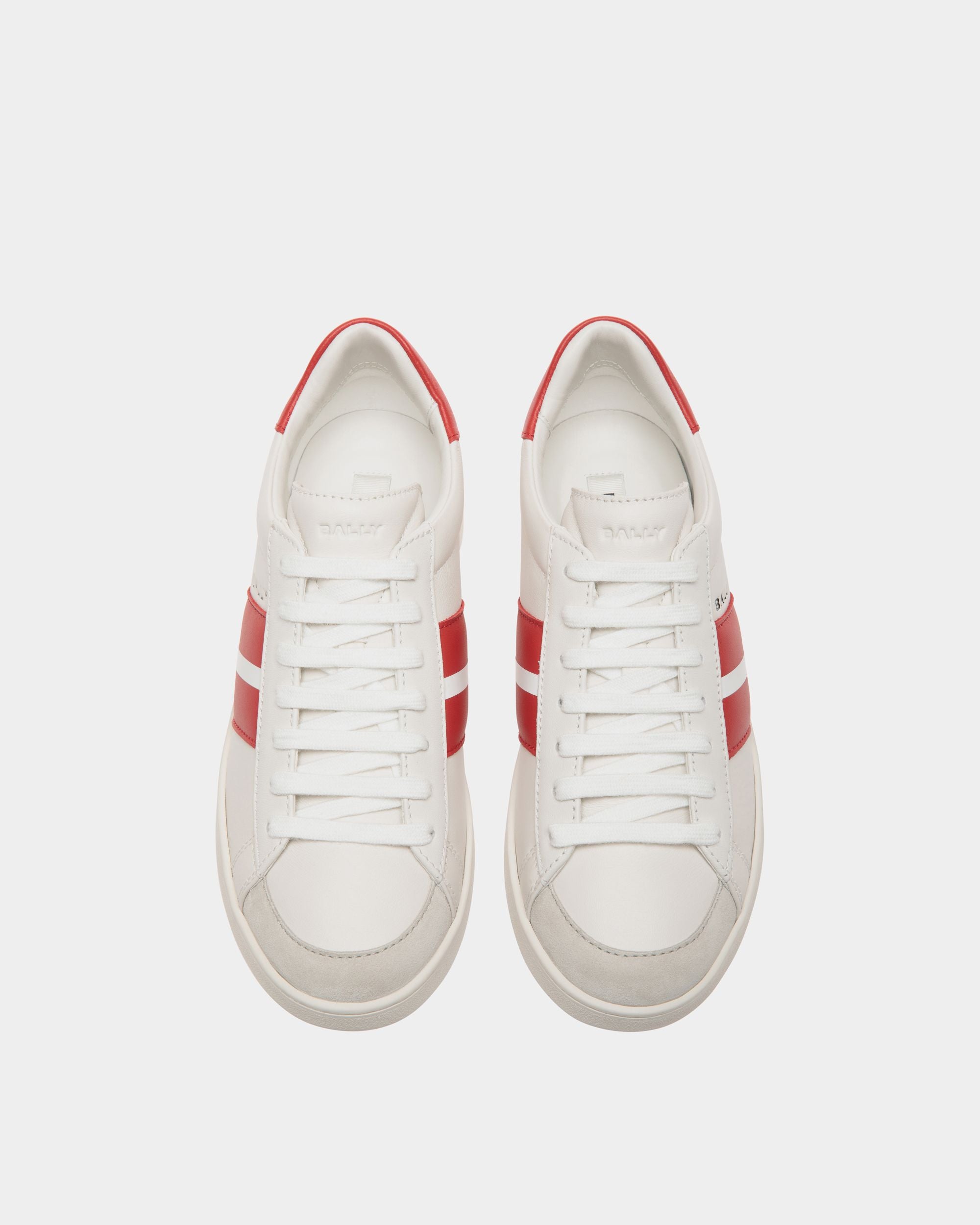 Bally Global - Tennis Sneaker In White Leather - White
