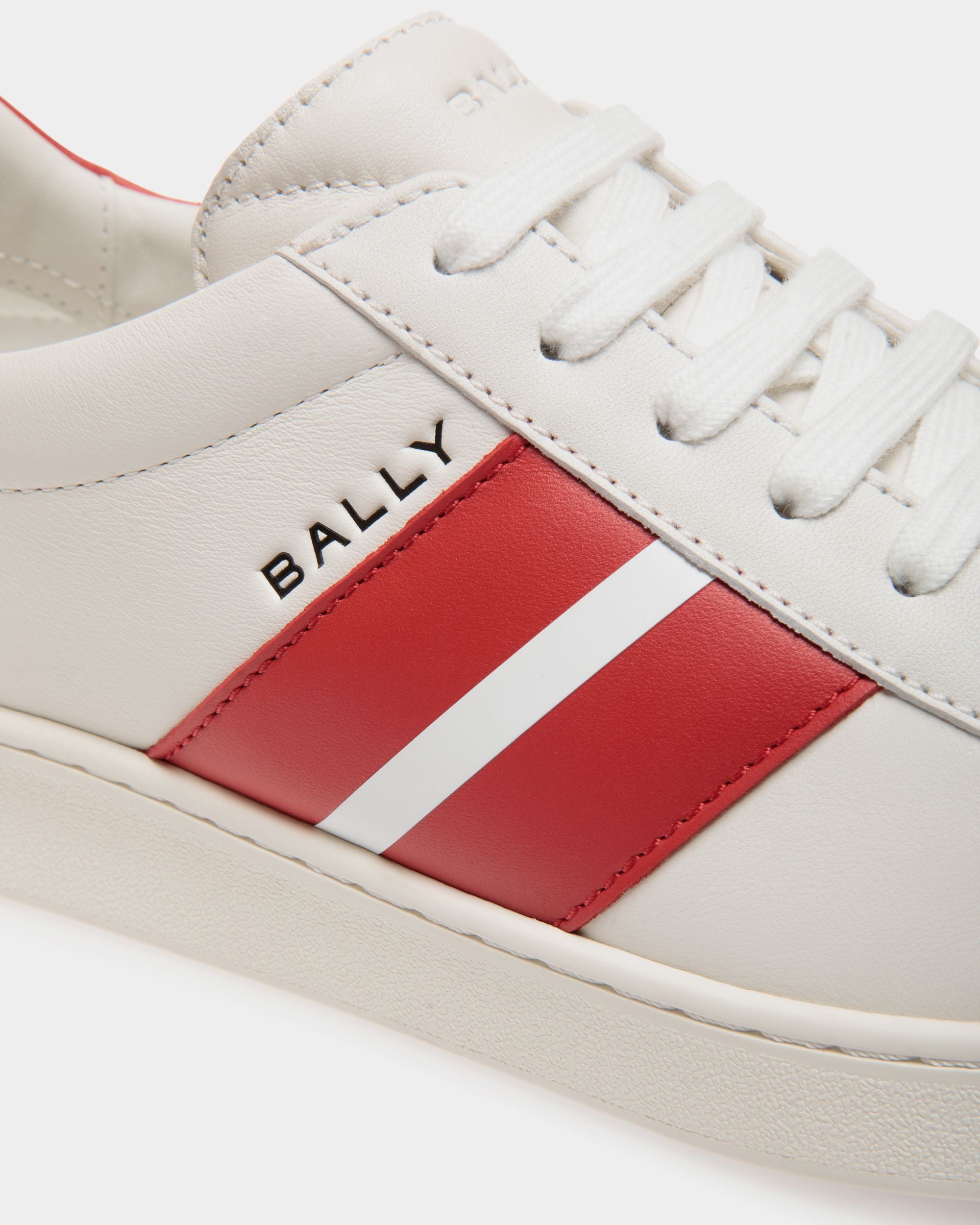 Bally Global - Tennis Sneaker In White Leather - White