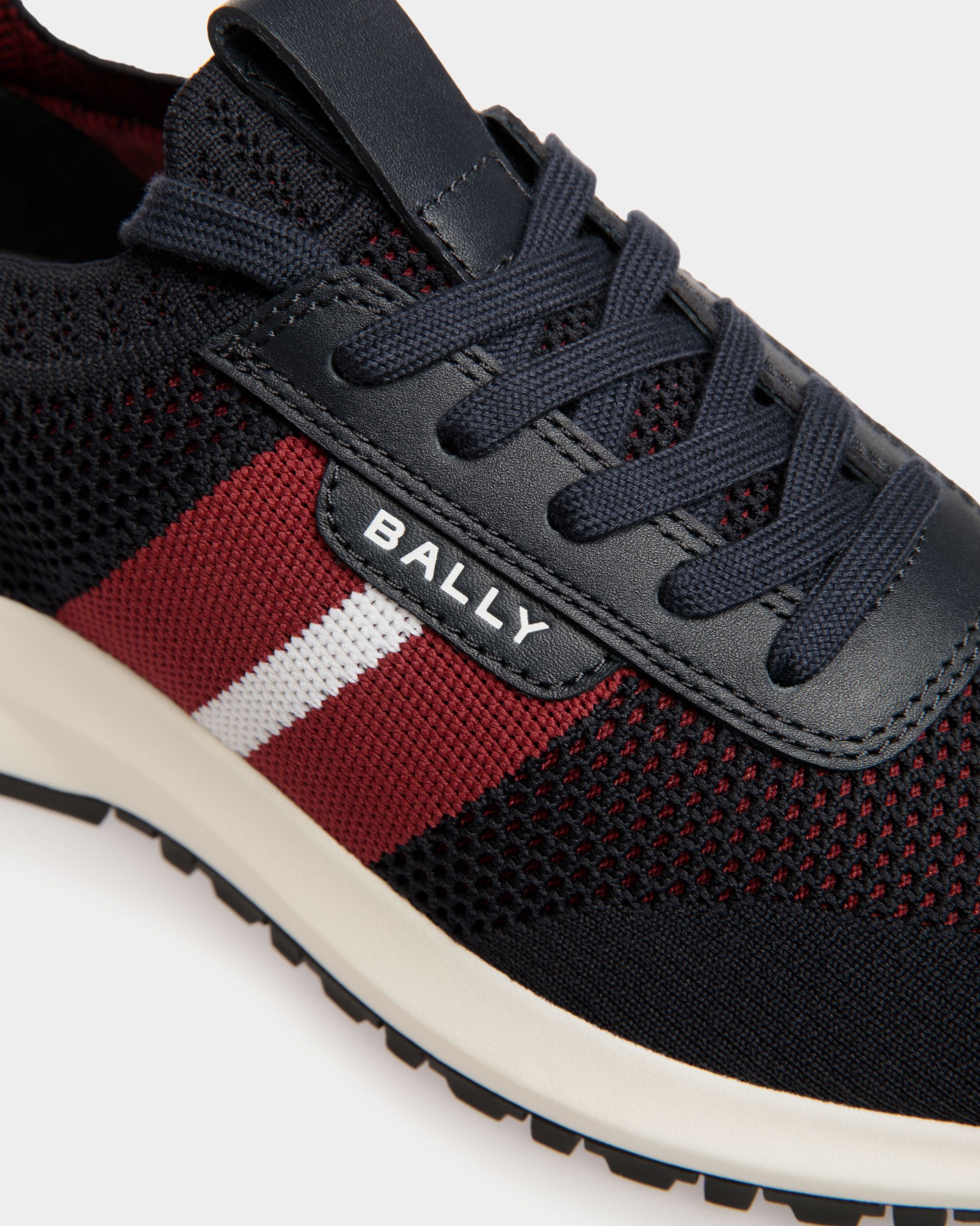 Bally Global - Outline Sneaker in Navy Blue Knit - Blue