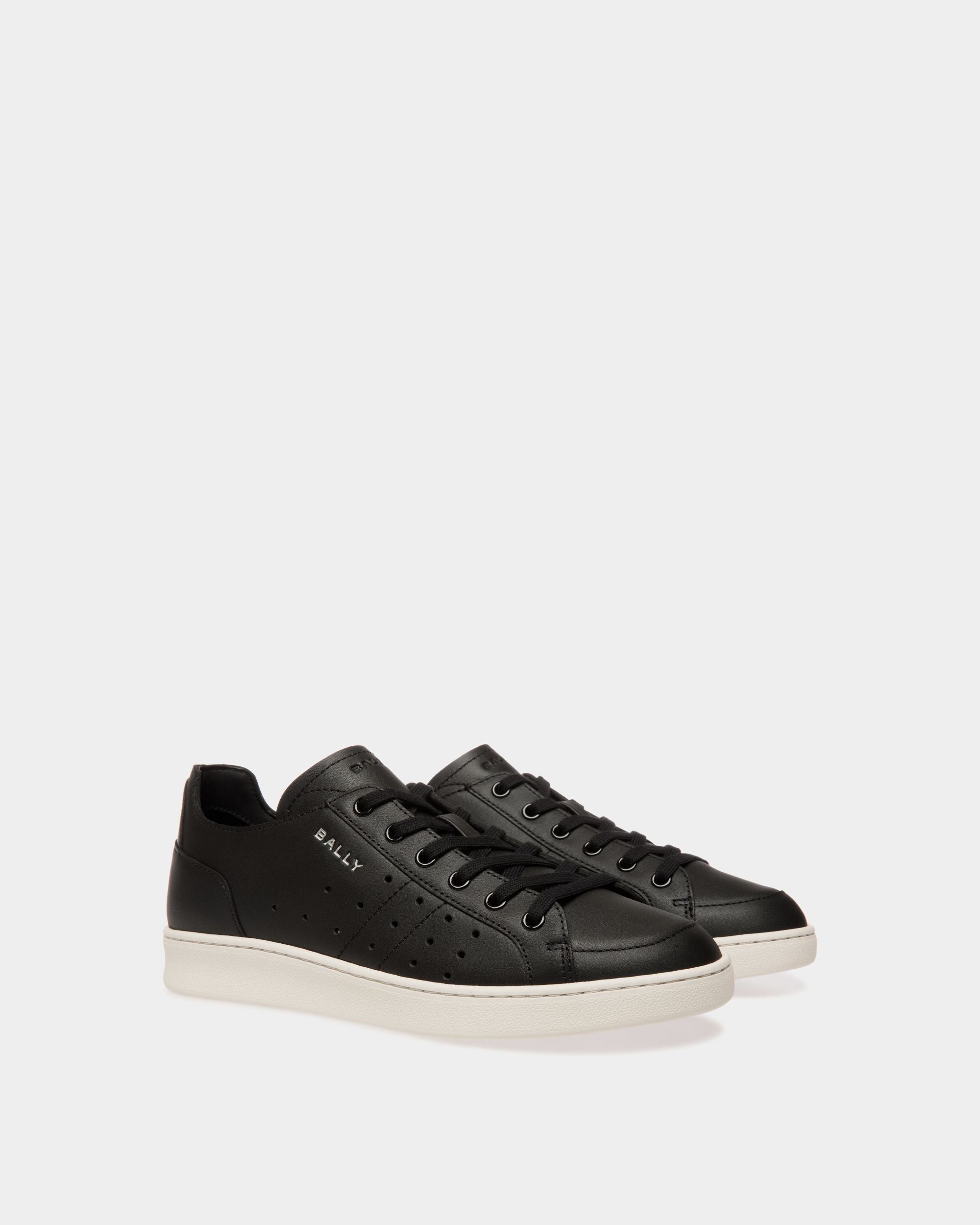 Bally Global - Tennis Sneaker in Black Leather - Noir