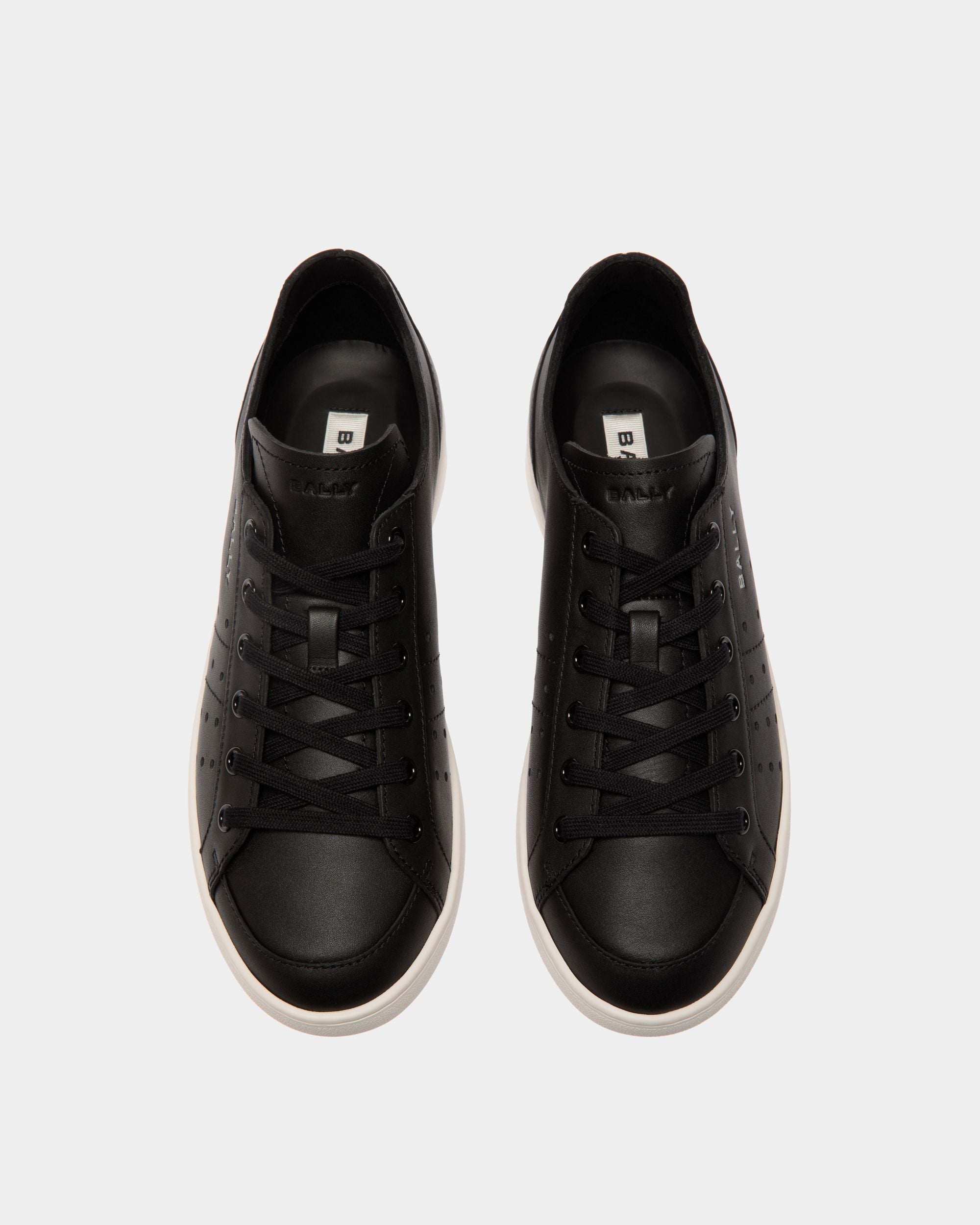 Bally Global - Tennis Sneaker in Black Leather - Noir