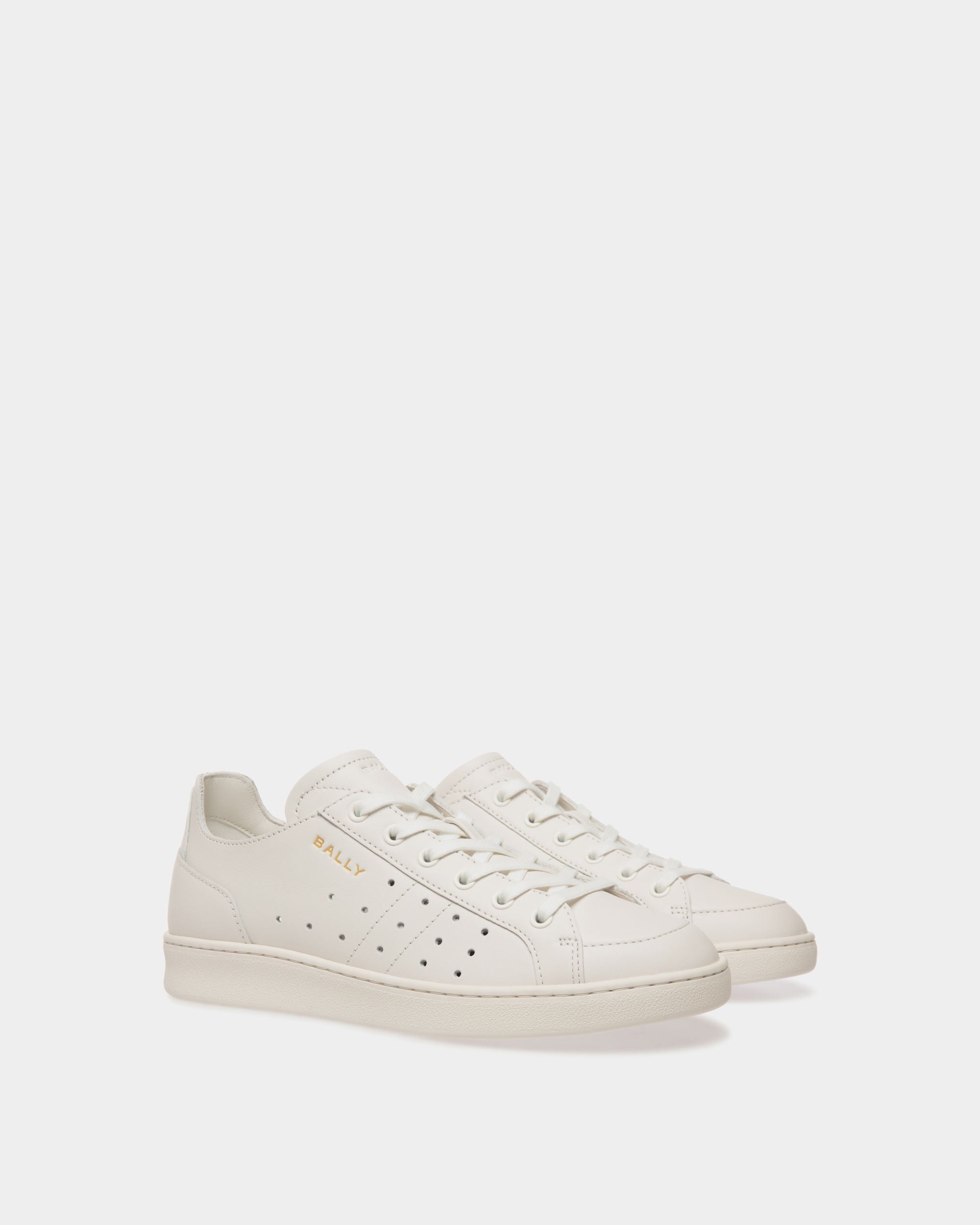 Bally Global - Tennis Sneaker in White Leather - White
