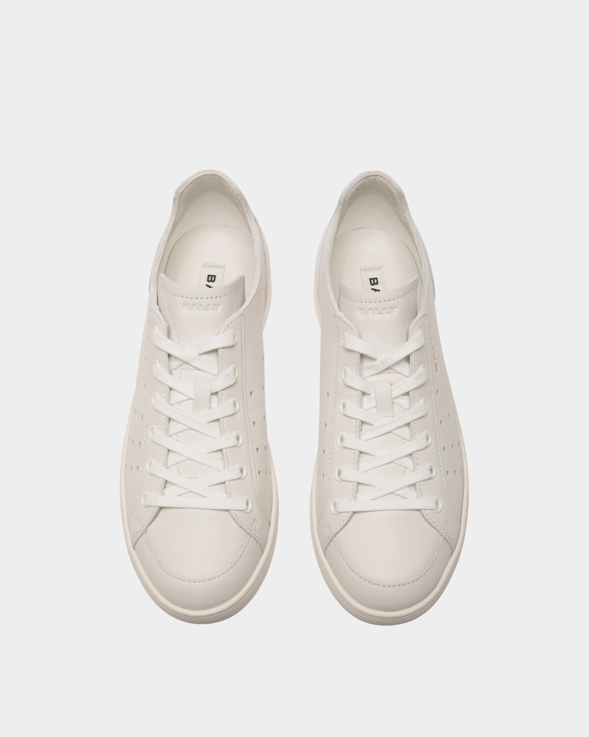 Bally Global - Tennis Sneaker in White Leather - White