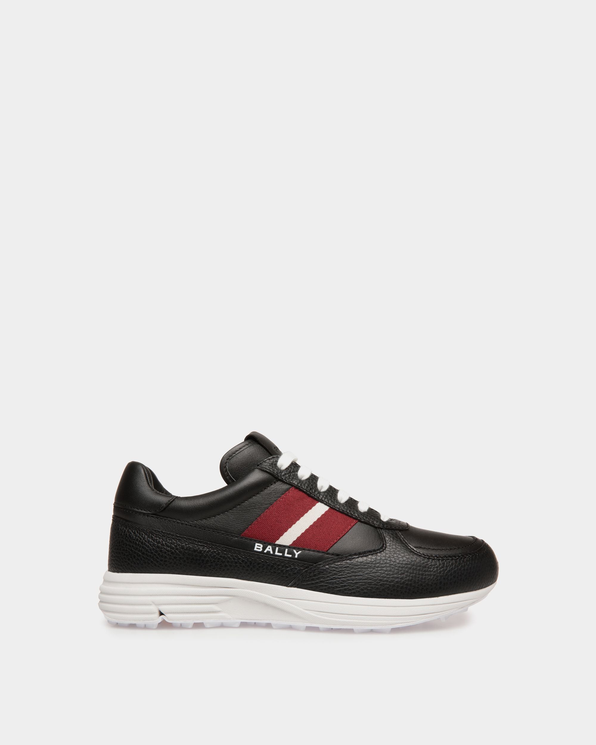 Bally Global - Zapatilla Golf Capsule De Piel Granulada Negra - Negro
