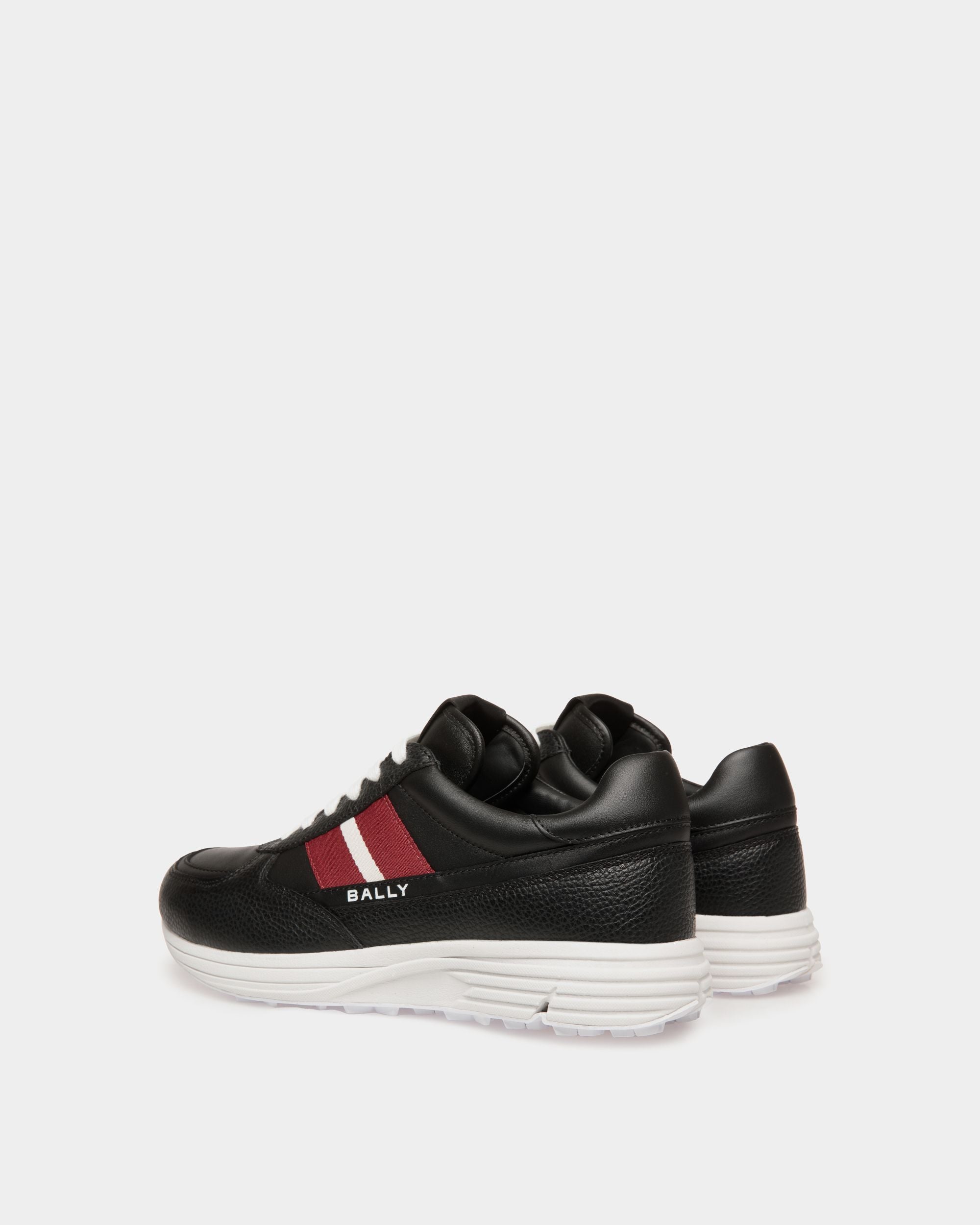 Bally Global - Zapatilla Golf Capsule De Piel Granulada Negra - Negro