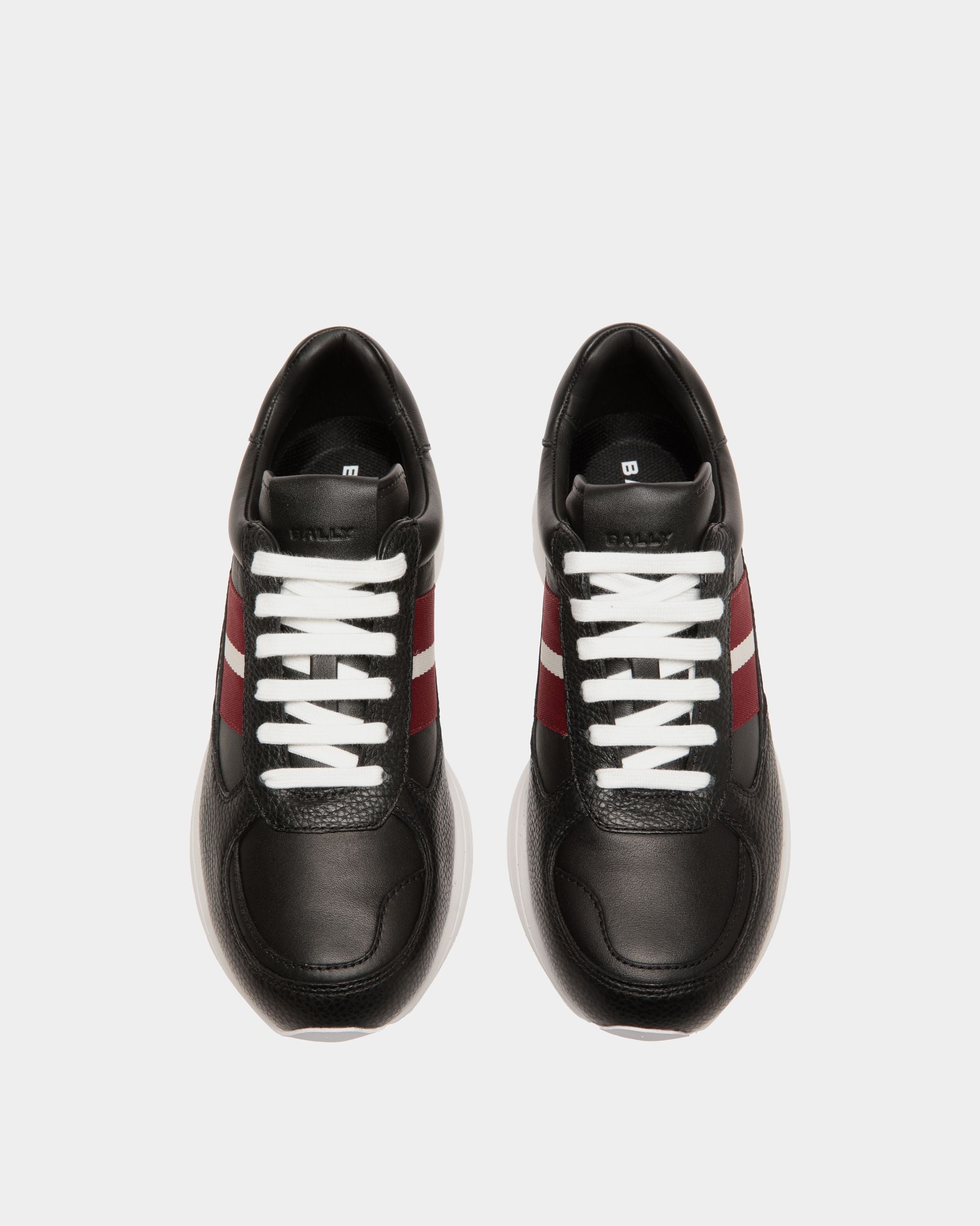 Bally Global - Zapatilla Golf Capsule De Piel Granulada Negra - Negro