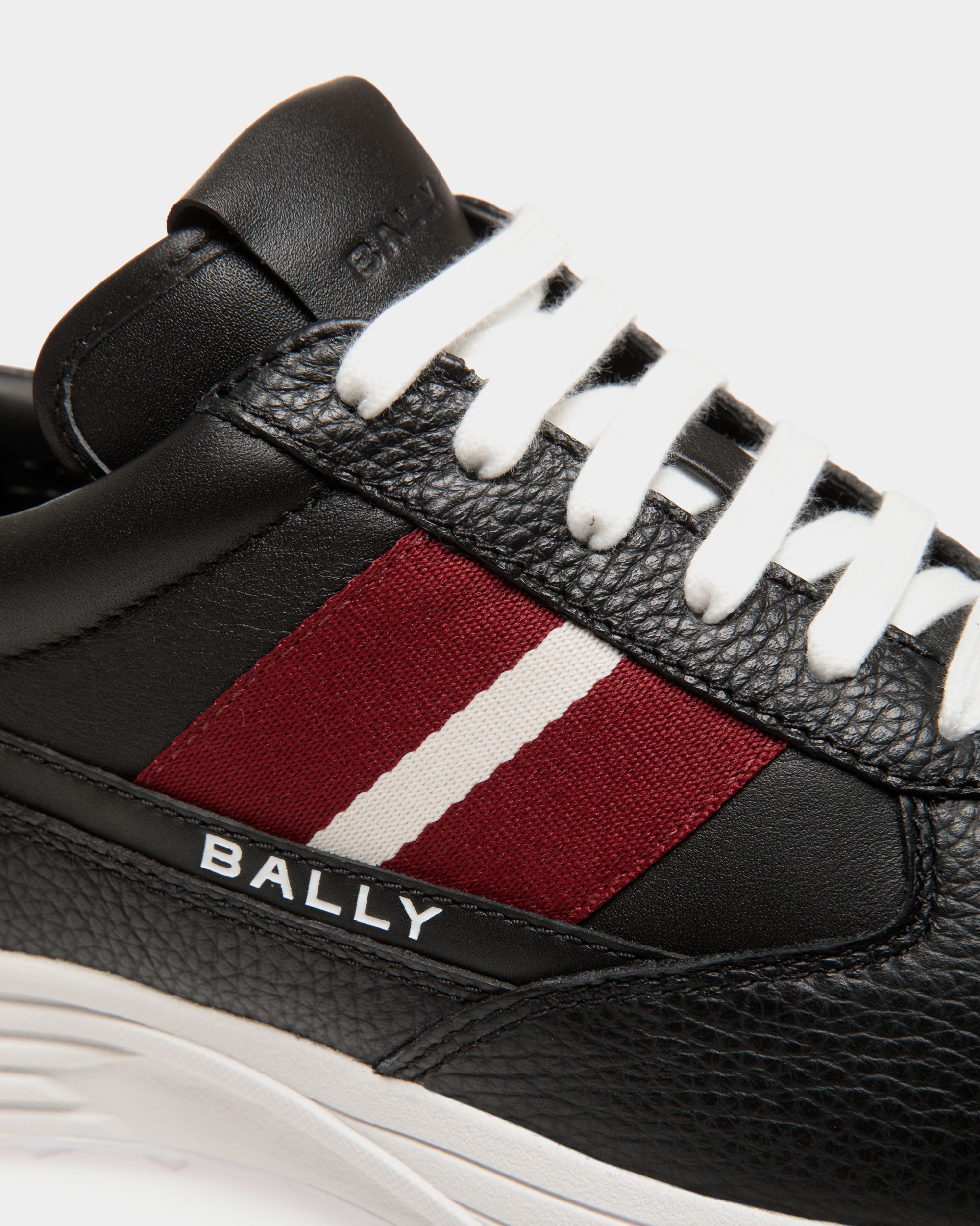 Bally Global - Zapatilla Golf Capsule De Piel Granulada Negra - Negro