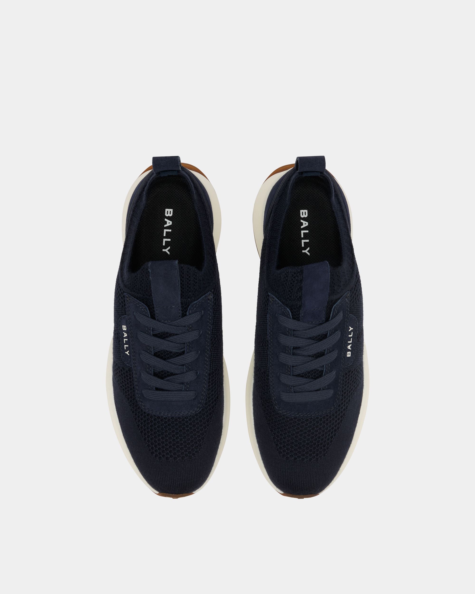 Bally Global - Outline Sneaker in Navy Blue Fabric - Blue