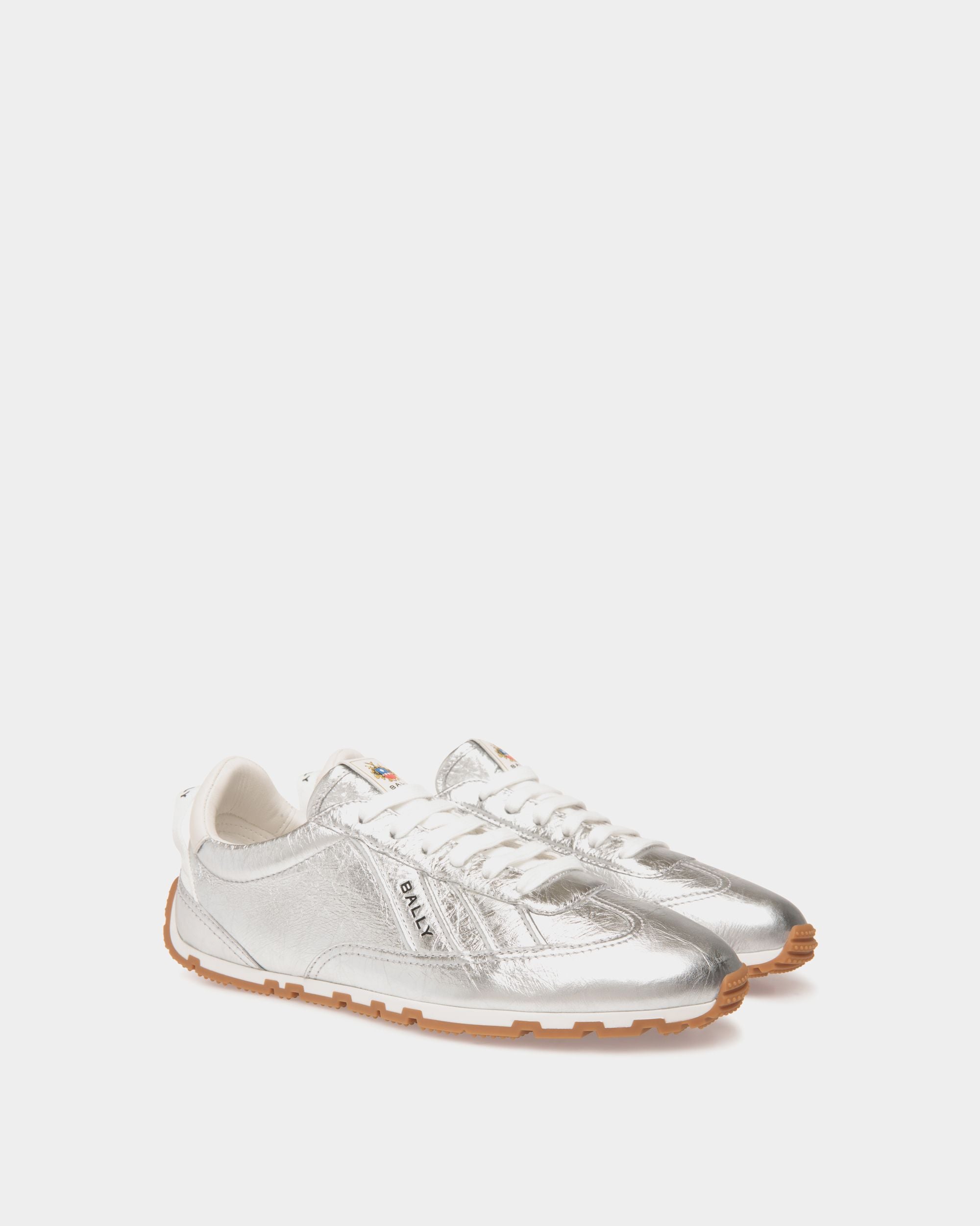 Bally Global - Zapatilla Quarry De Piel Laminada Plata - Plata